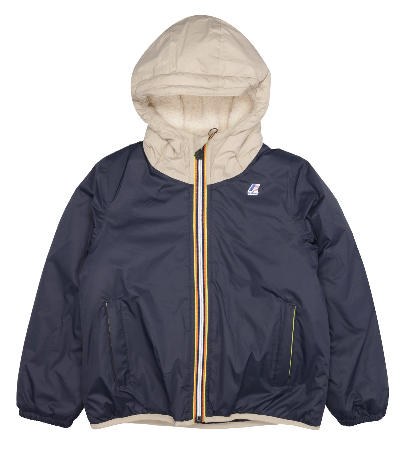 K-Way Kids | Jacket P. Le Vrai 3.0 Claude Bear Blue and Ecru