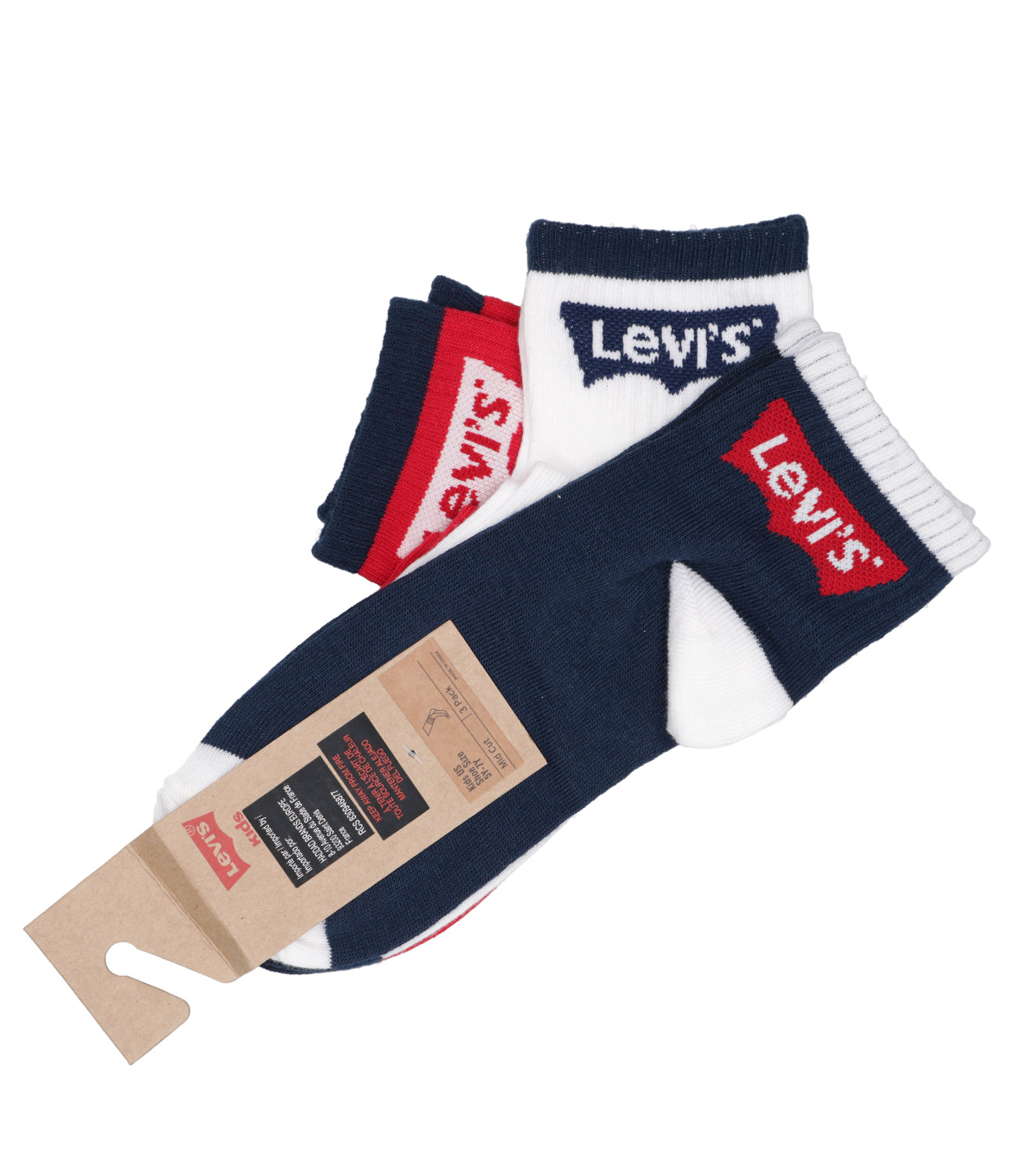 Levis Kids | Socks Navy Blue White and Red