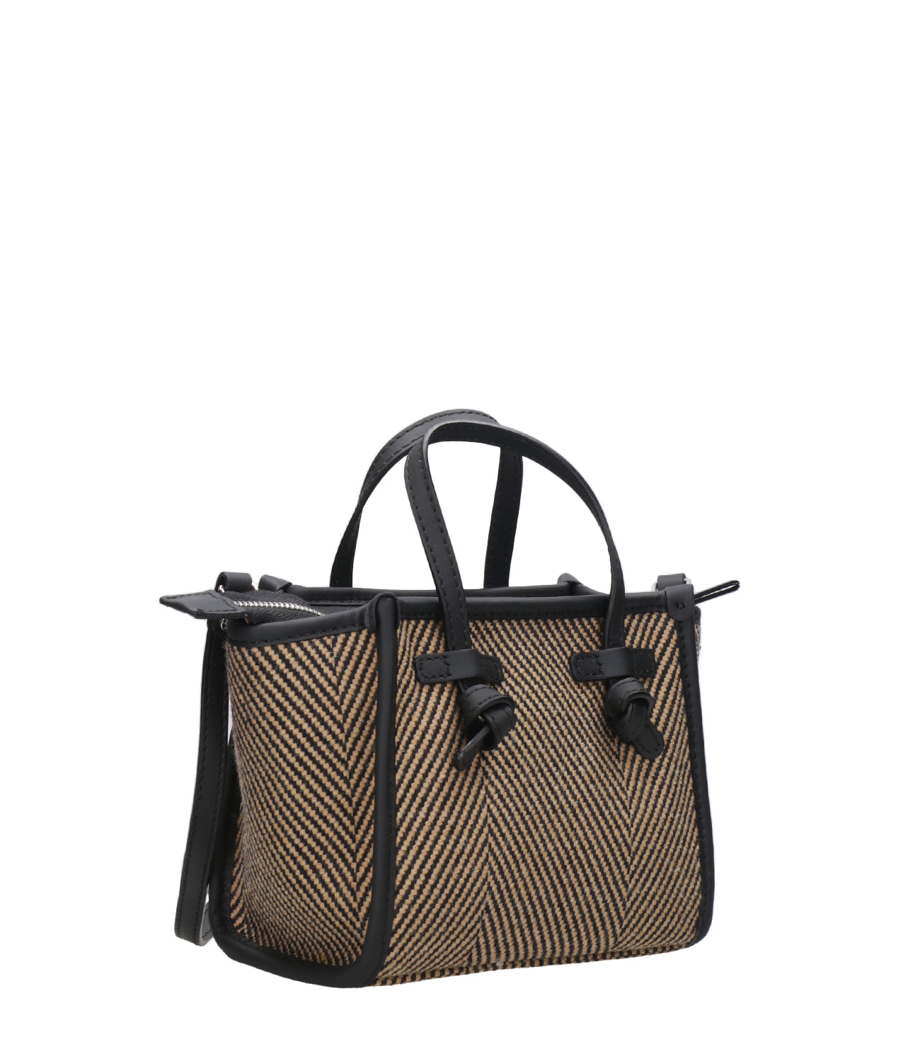 Marcella Club | Black and Rope Hand Bag