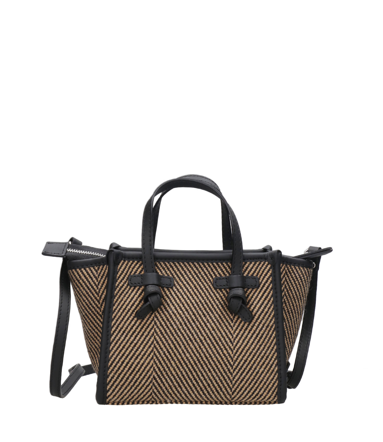 Marcella Club | Black and Rope Hand Bag