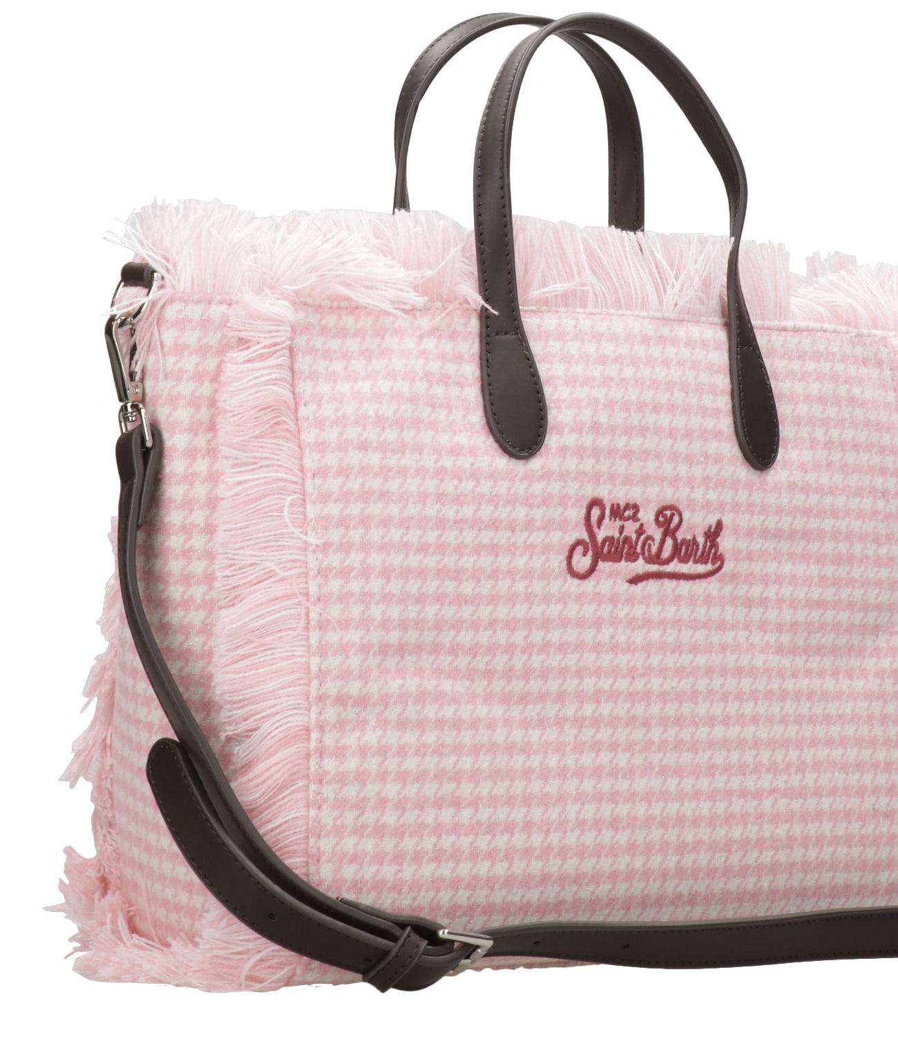 MC2 Saint Barth | Borsa a Mano Colette Bianco e Rosa