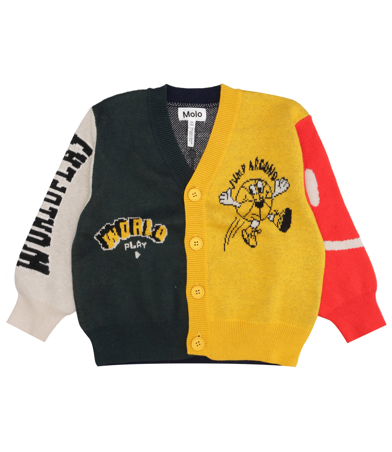 Molo | Burt Black and Yellow Cardigan