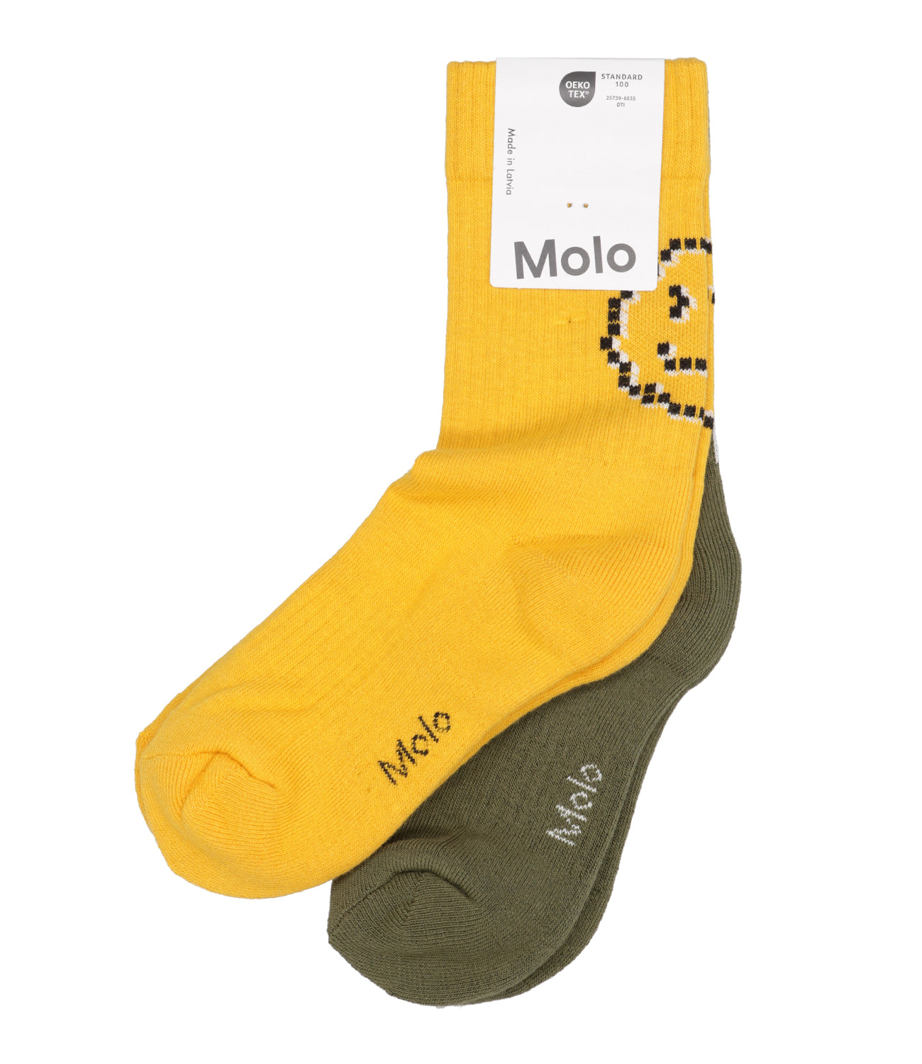 Molo | Norman Socks Military Green and Yellow