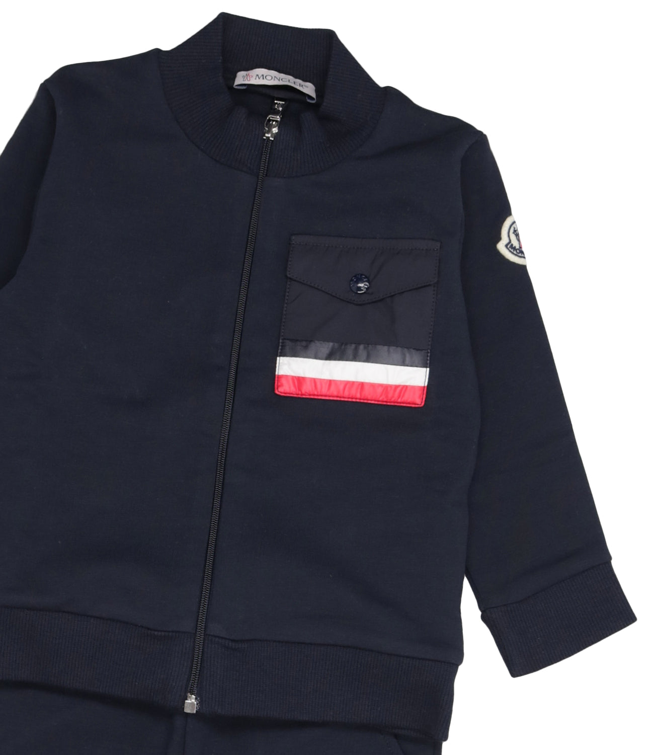 Moncler Junior | Dark Blue Knitwear Sweater and Trousers Set