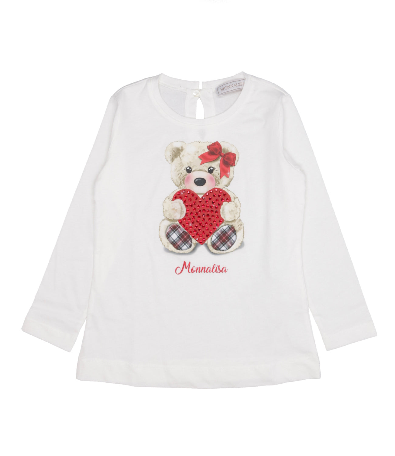 Monnalisa | White and Red T-Shirt