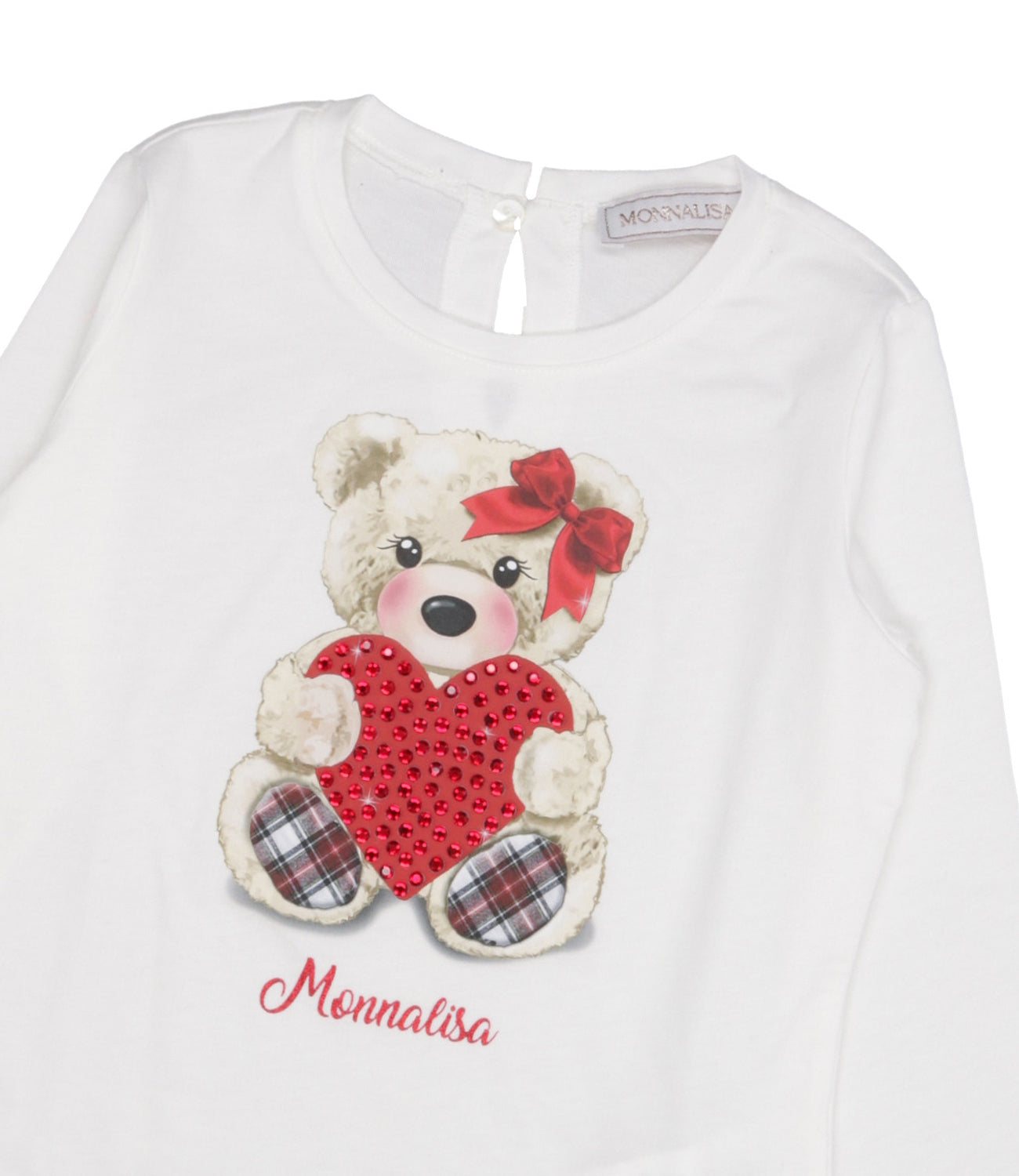 Monnalisa | White and Red T-Shirt
