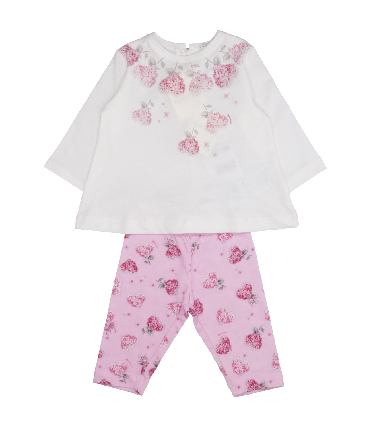 Monnalisa | Set Maglia e Leggings Panna e Rosa