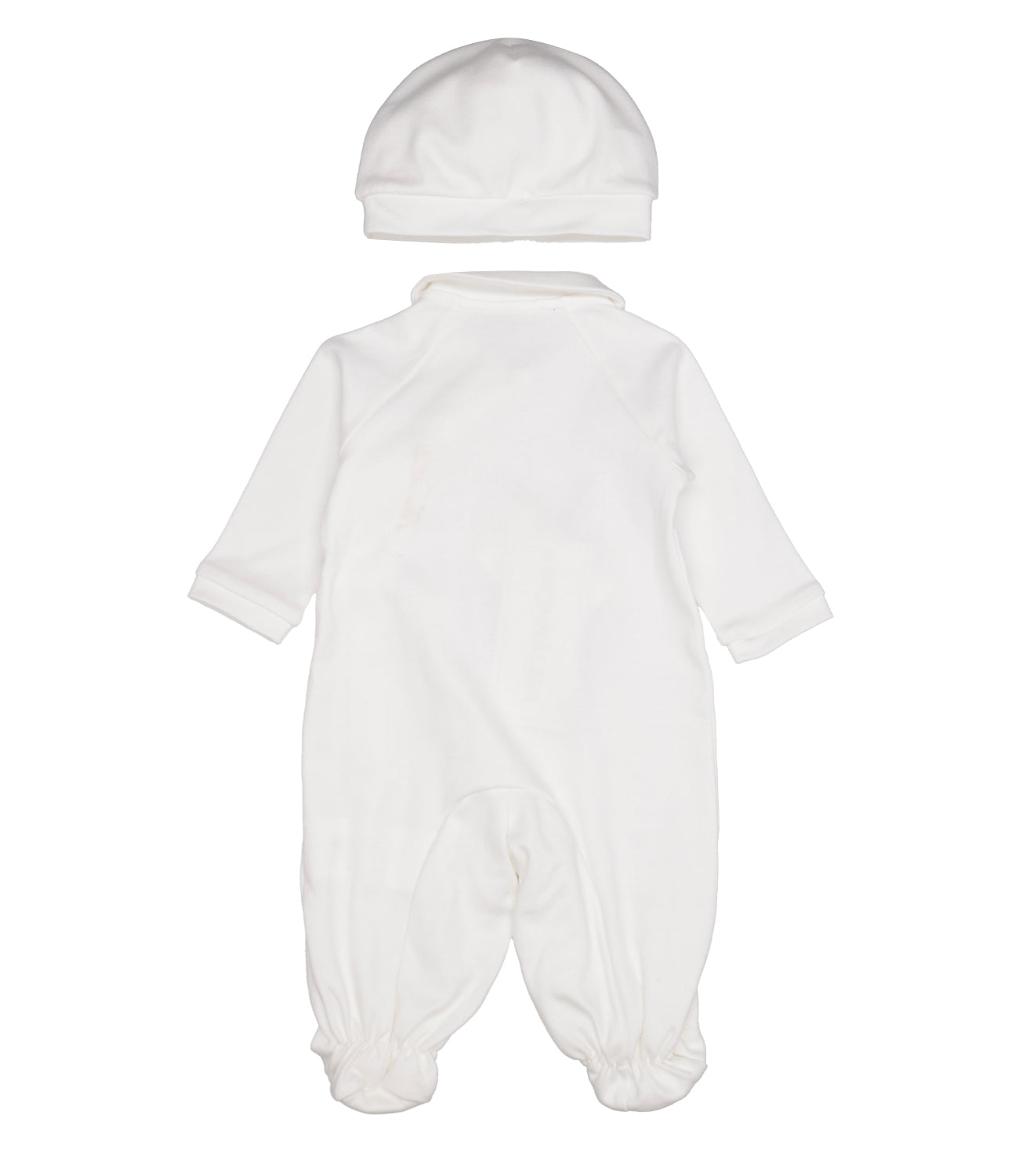 Monnalisa | Set Tutina e Cappello Bianco e Rosa