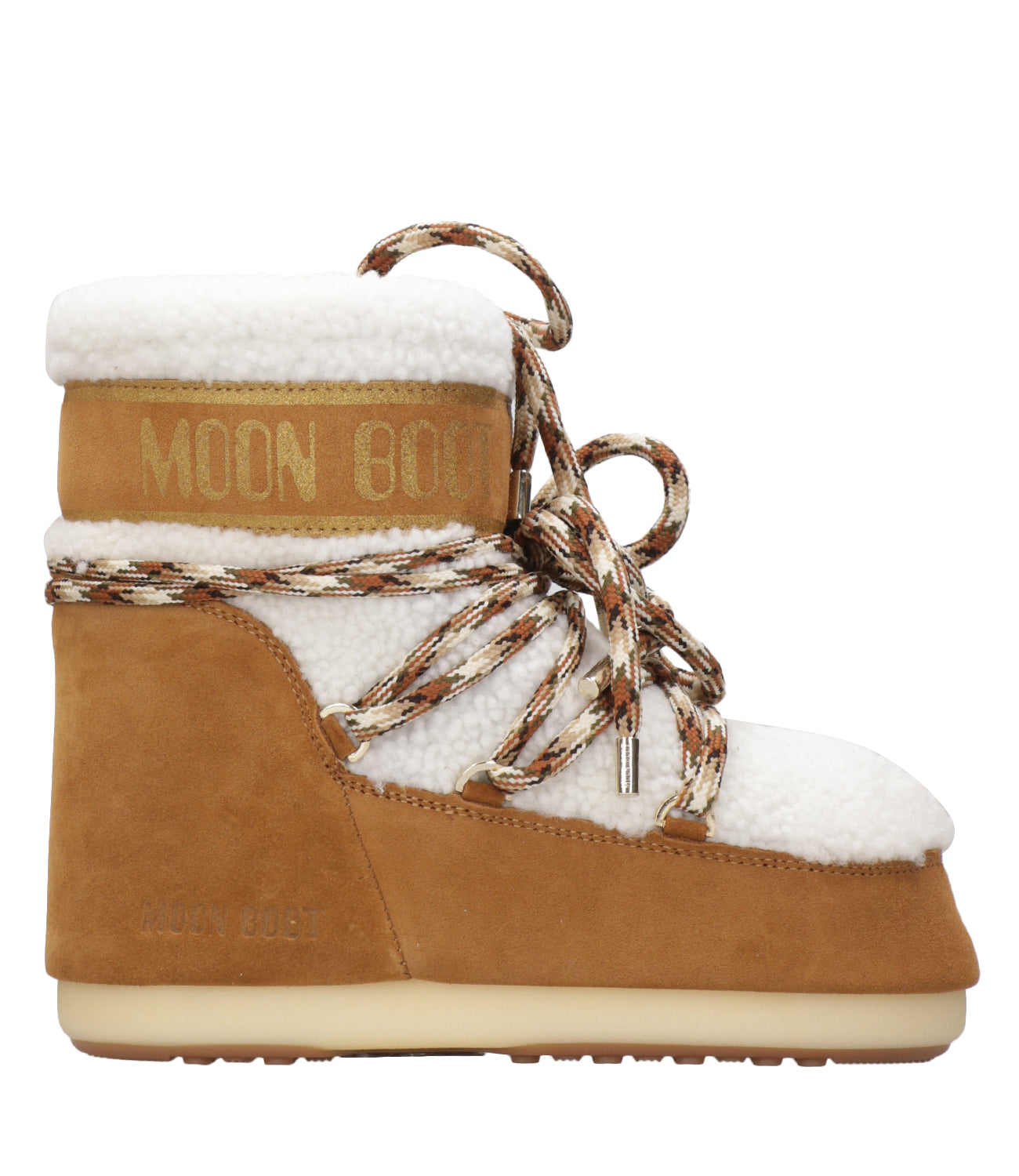 Moon Boot | MB Icon Low Shearling Whisky and Off-White Trunk