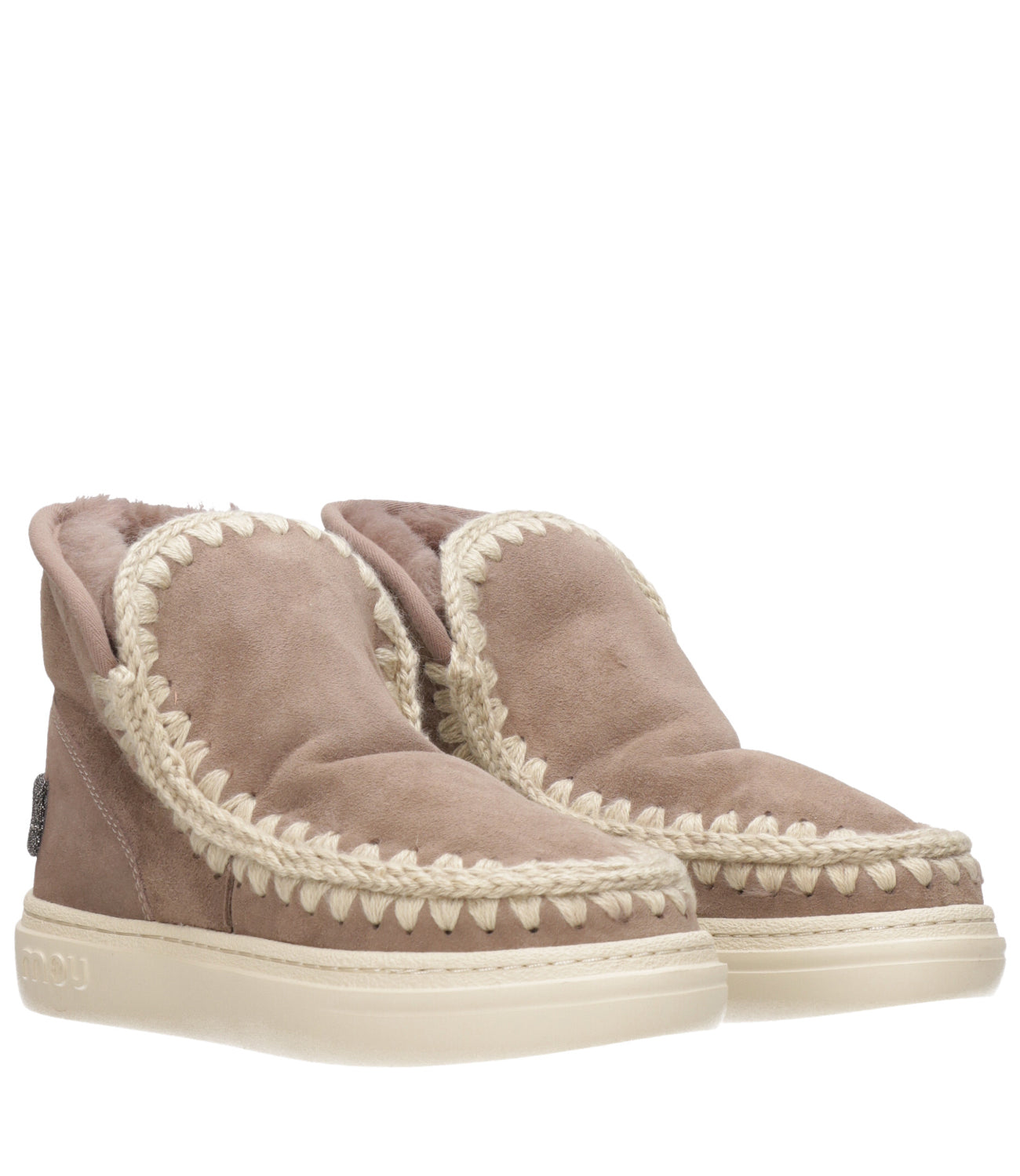 Mou | Eskimo Sneaker Bold Glitter Logo Turtledove