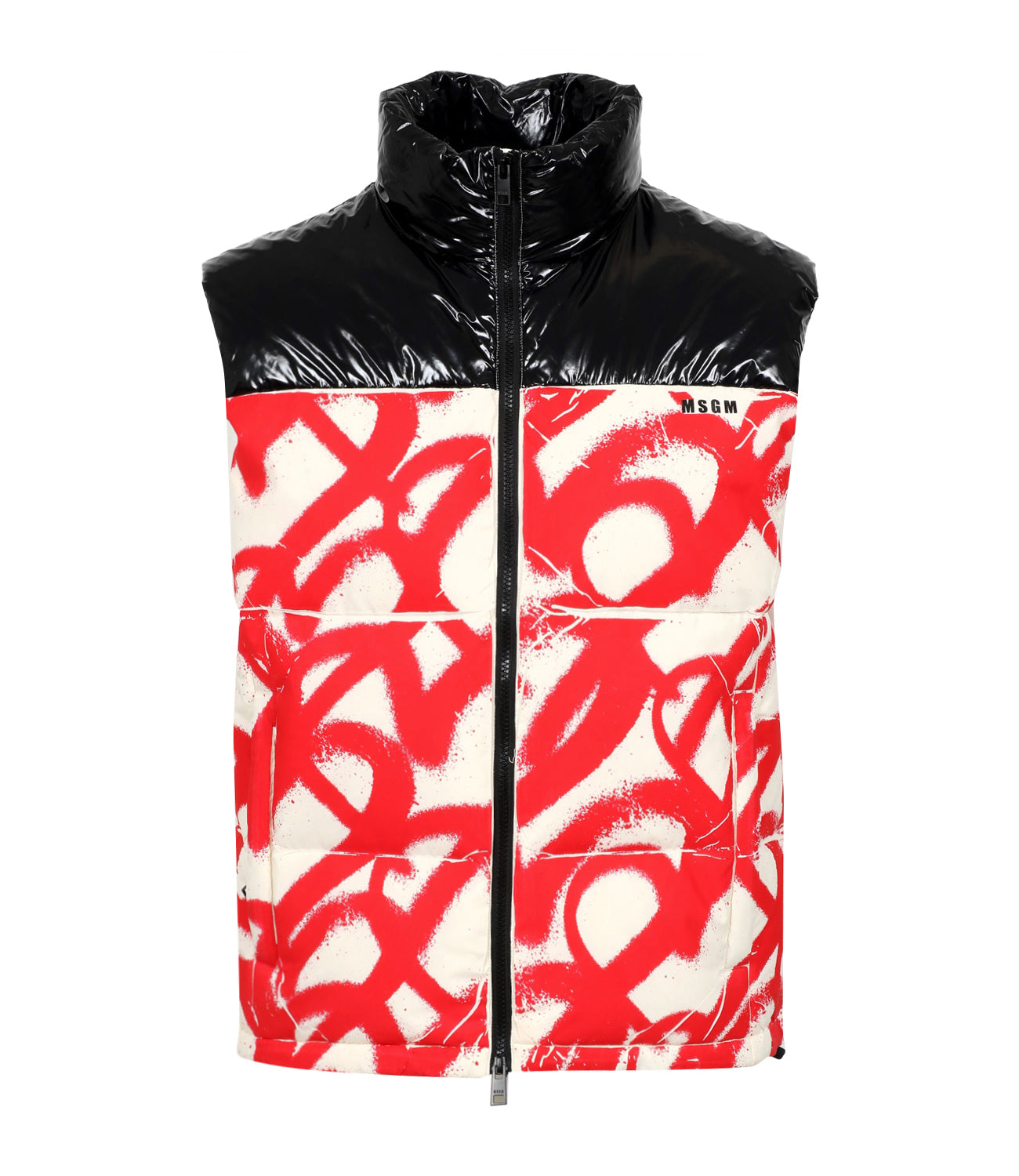 MSGM | Black and Red White Sleeve
