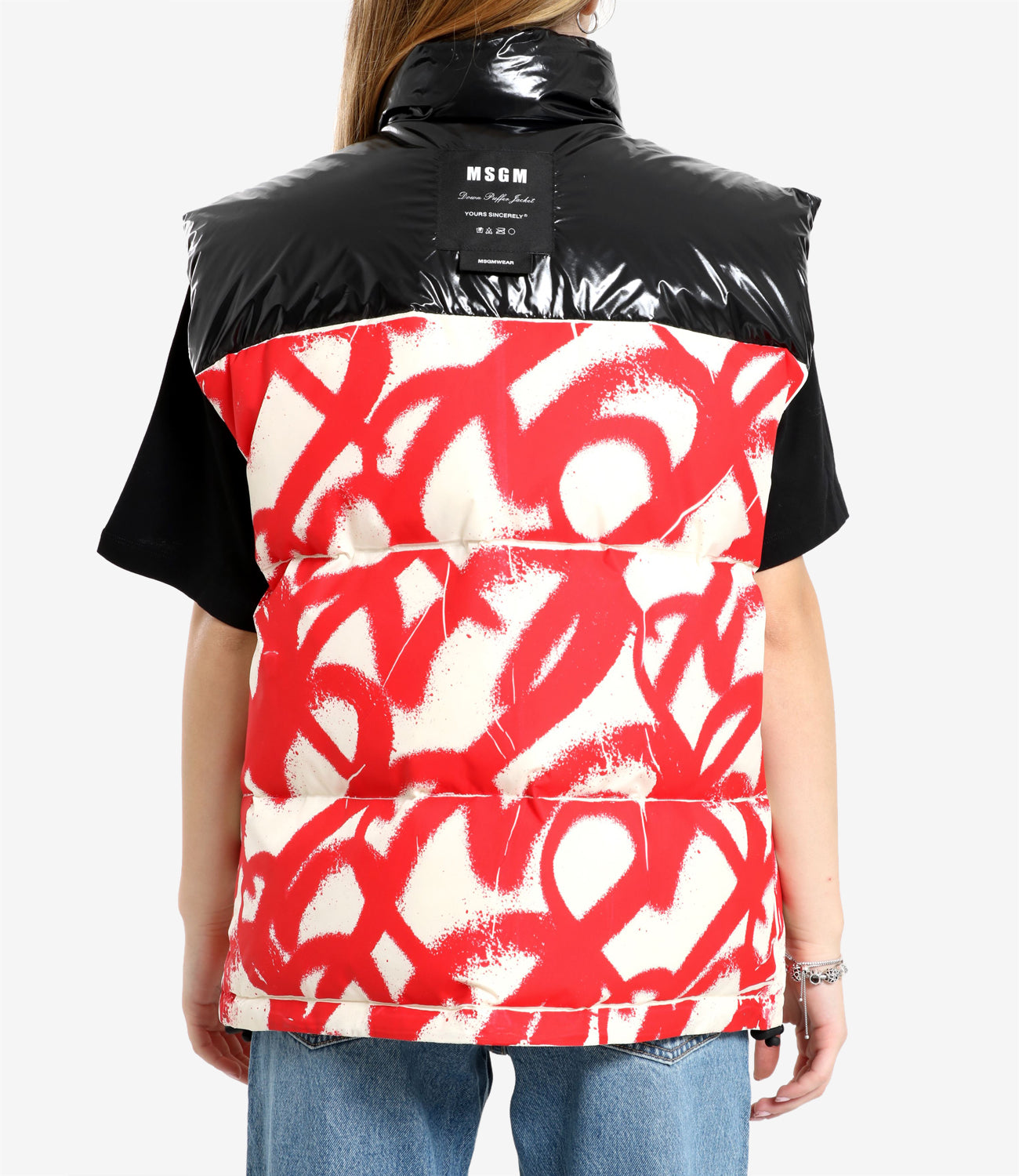 MSGM | Smanicato Bianco Nero e Rosso