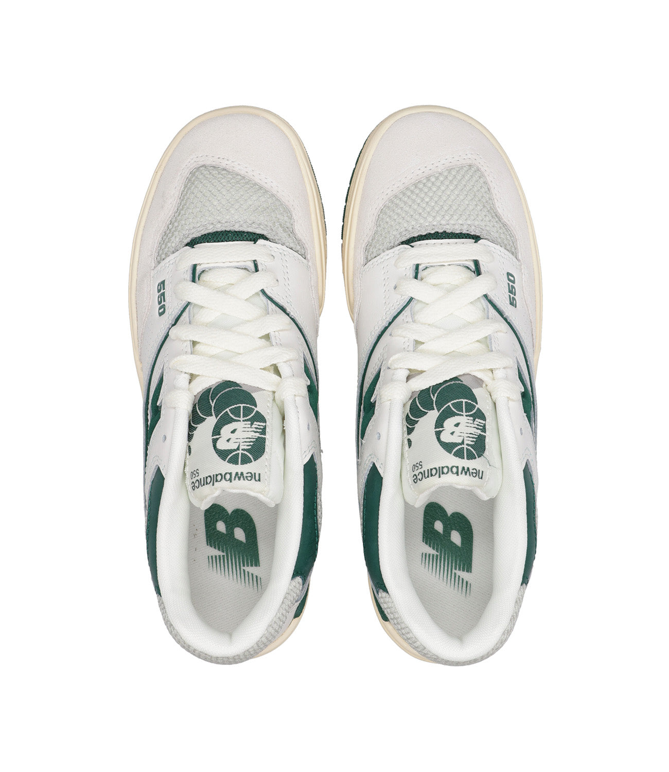 New Balance Kids | Saneakers 550 Bianca e Verde bosco