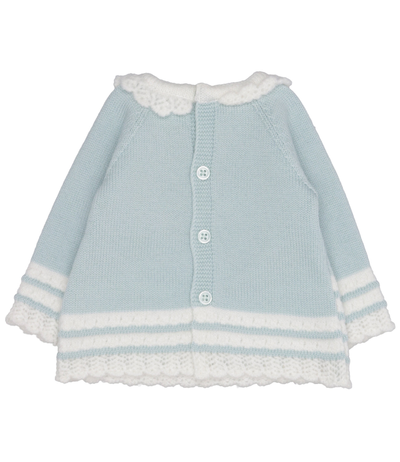 Paz Rodriguez | Maglia Ruisenor Verde Acqua e Panna