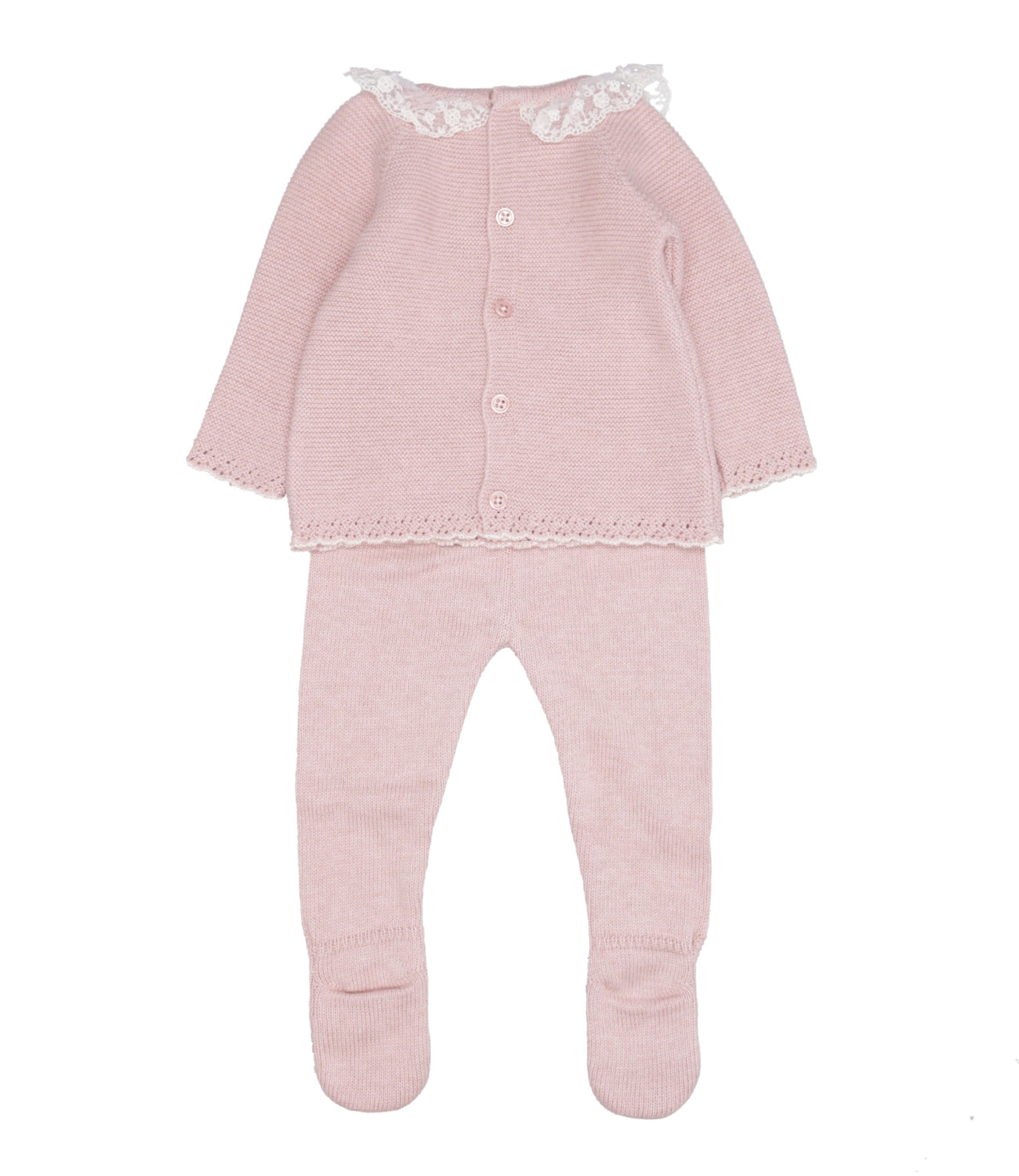 Paz Rodriguez | Set Maglia e Pantalone Rosa e Beige