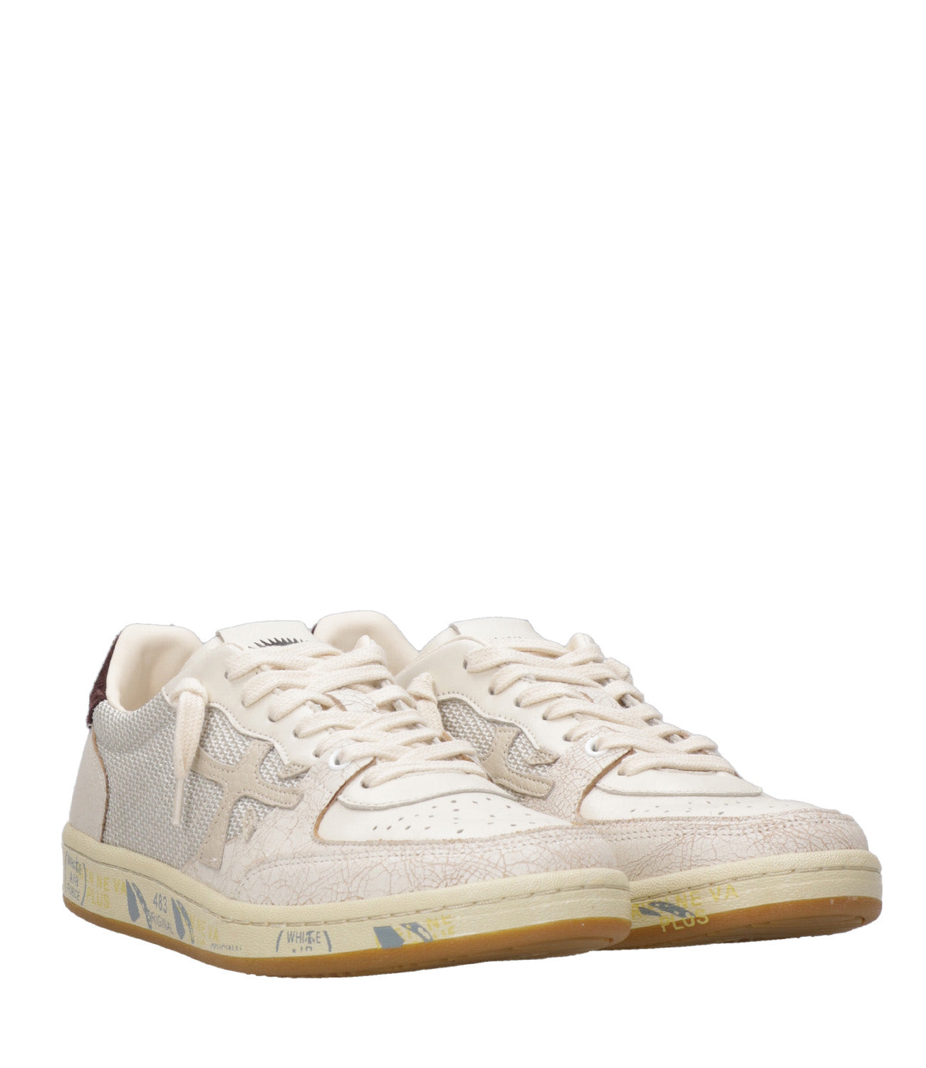 Premiata | Sneakers BsktClay 6910 Avorio e Grigio