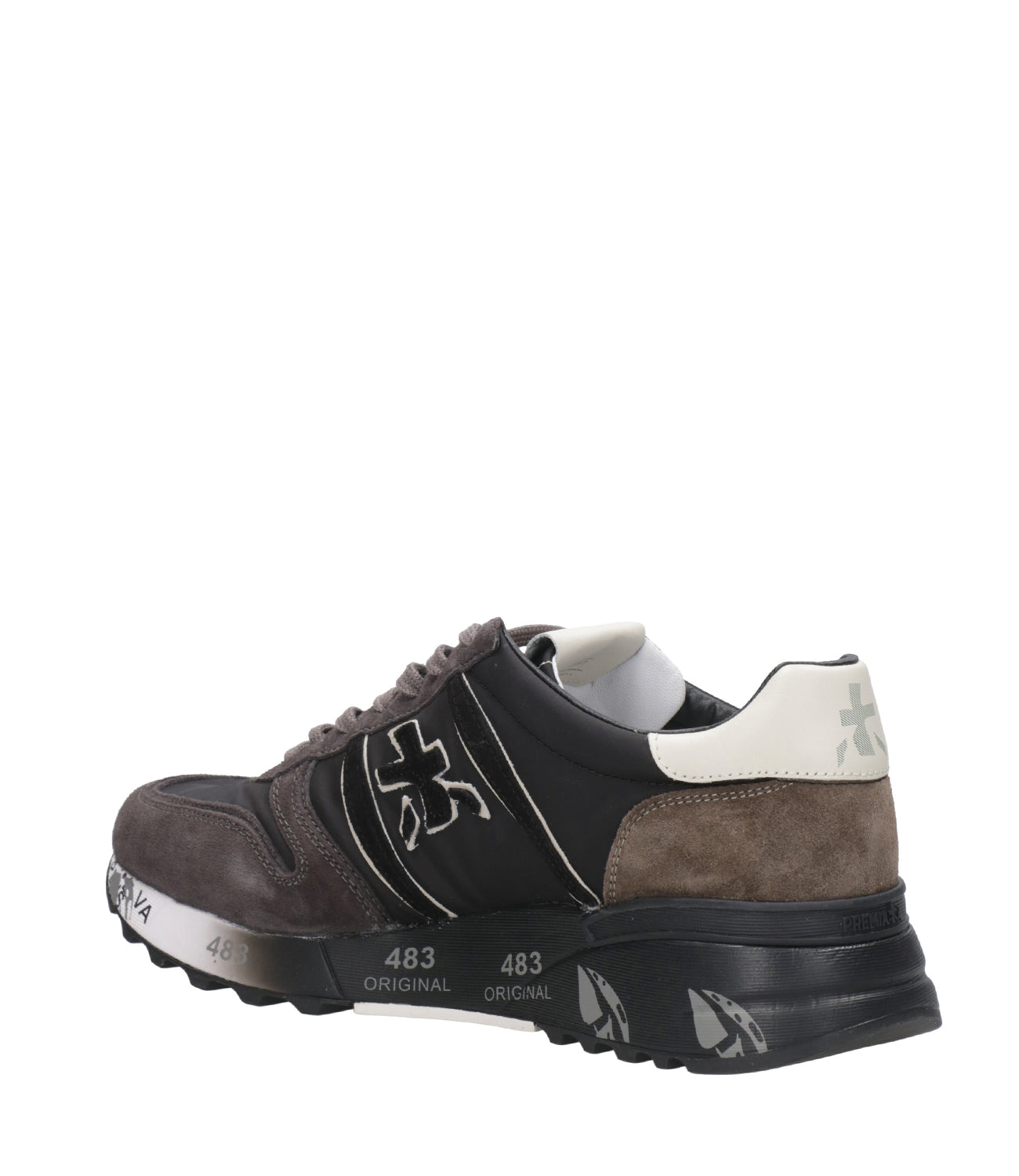 Premiata | Lander Grey and Black Sneakers