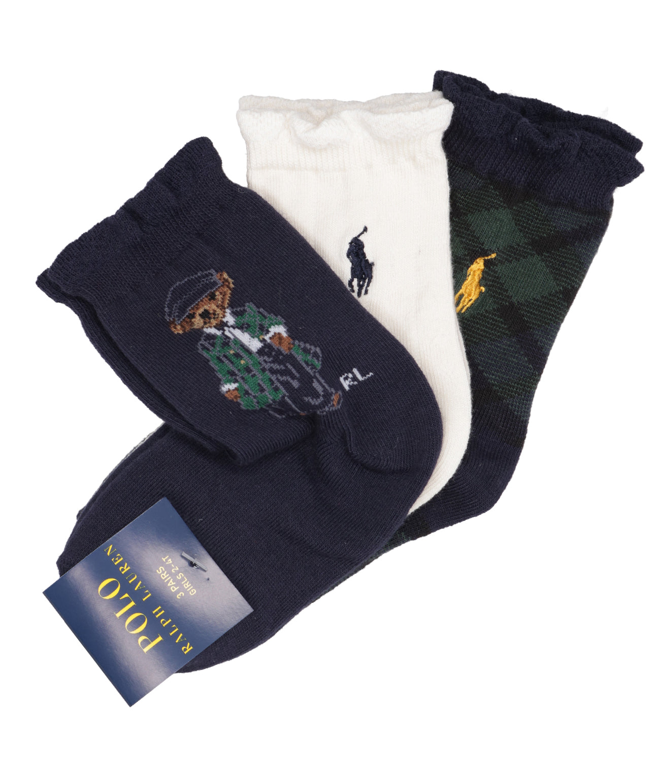 Ralph Lauren Childrenswear | Navy Blue and Cream Socks