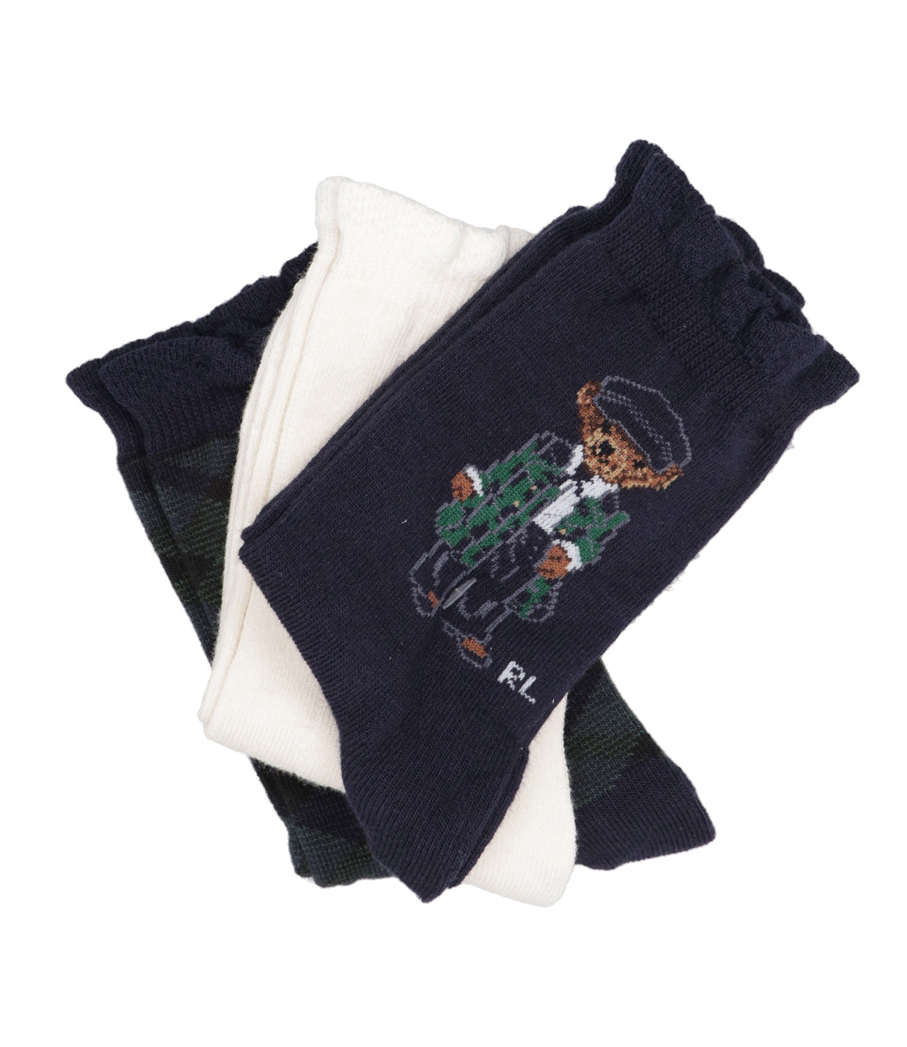 Ralph Lauren Childrenswear | Navy Blue and Cream Socks
