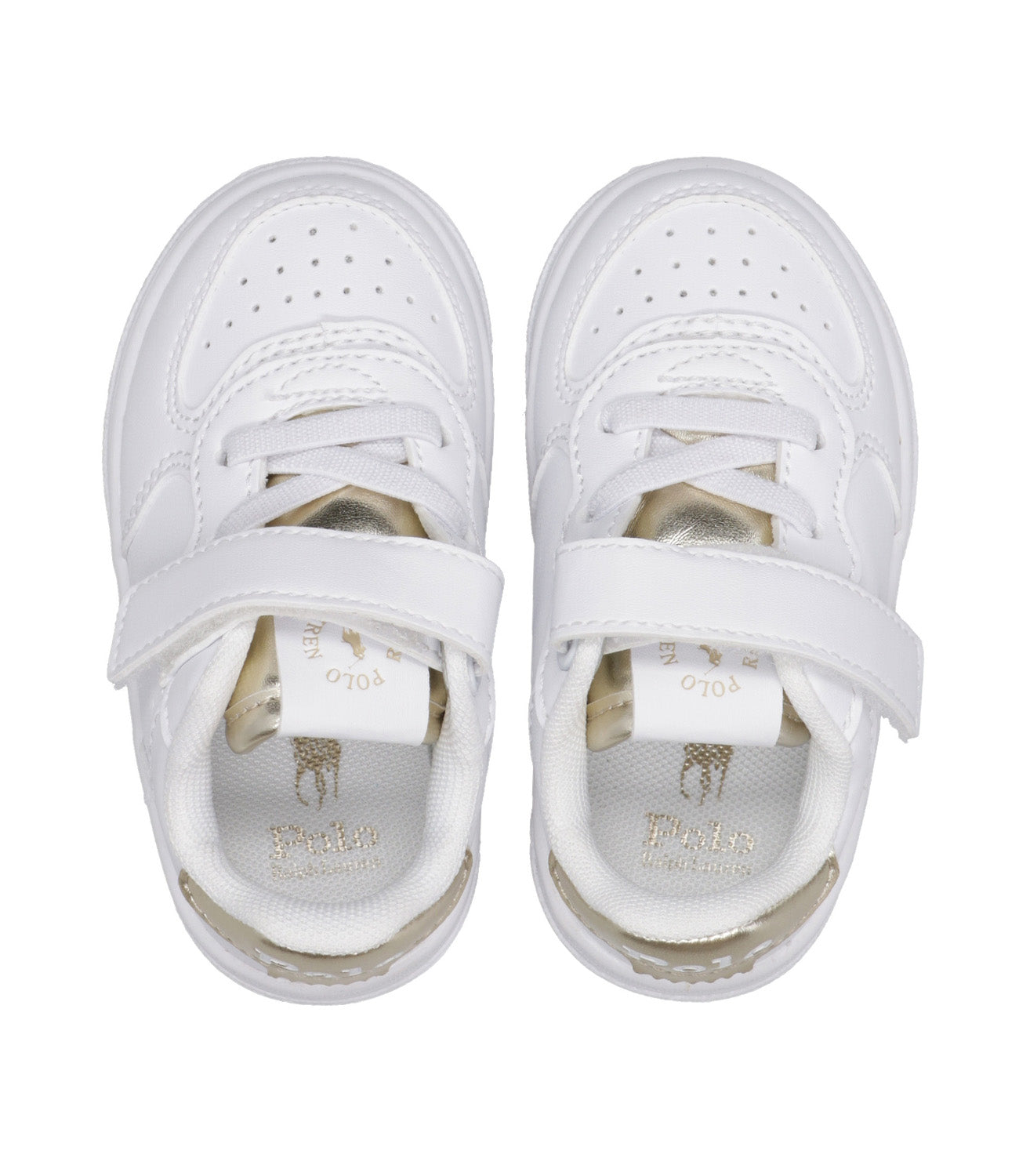 Ralph Lauren Childrenswear | Sneakers Masters Court PS Bianco e Oro
