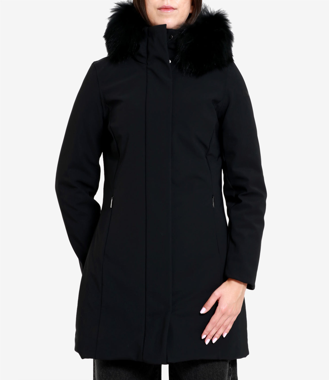 RRD | Winter long fur jacket Black