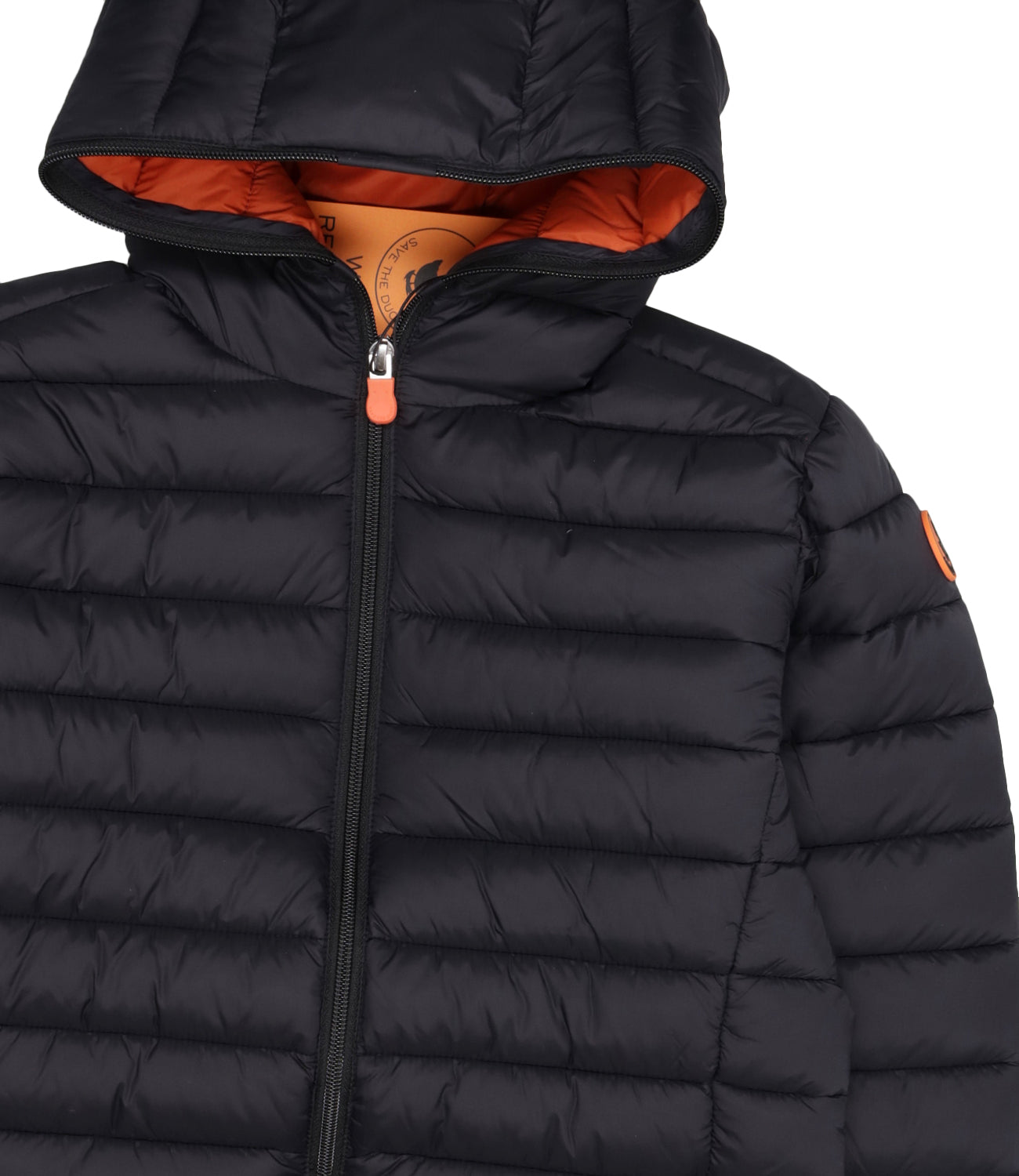 Save The Duck Kids | Dony Black and Orange Jacket