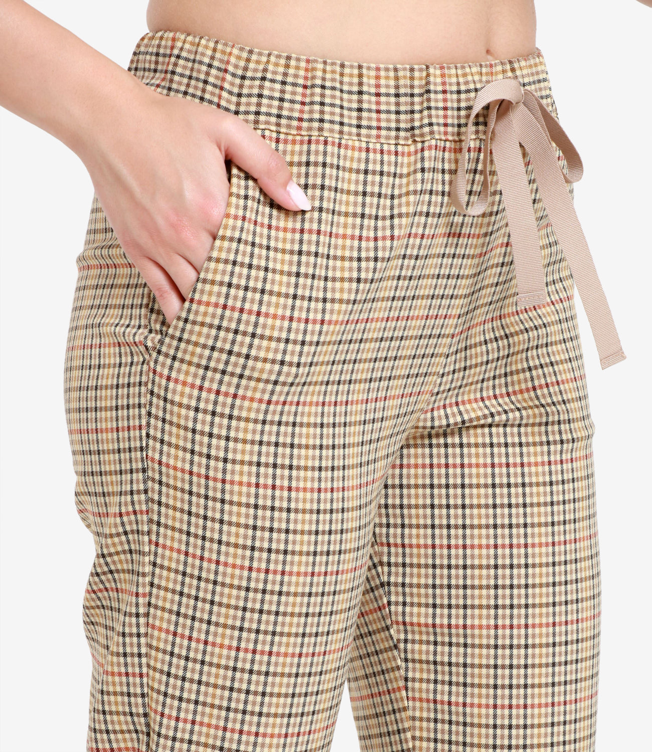 Semicouture | Pantalone Buddy Panna e Sabbia