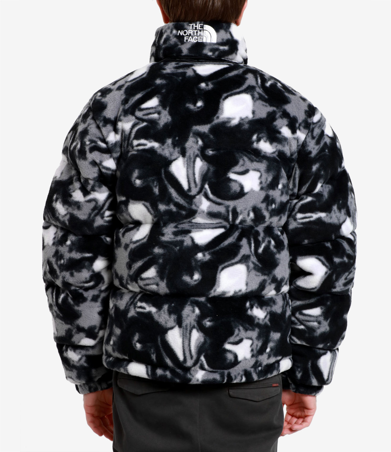 The North Face | Giacca Polar Nuptse Nero Bianco e Grigio