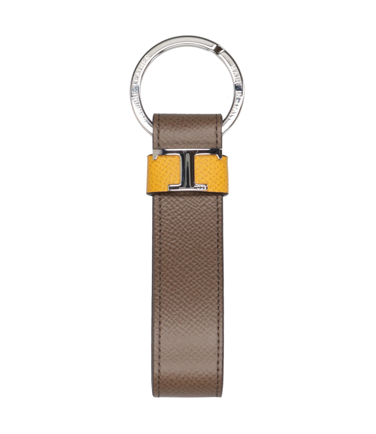 Tod's | TSY T Keychain Small Turtledove and Yellow