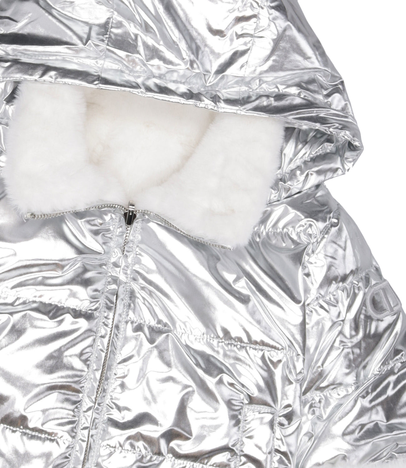 Twinset | White and Silver Metallic Jacket