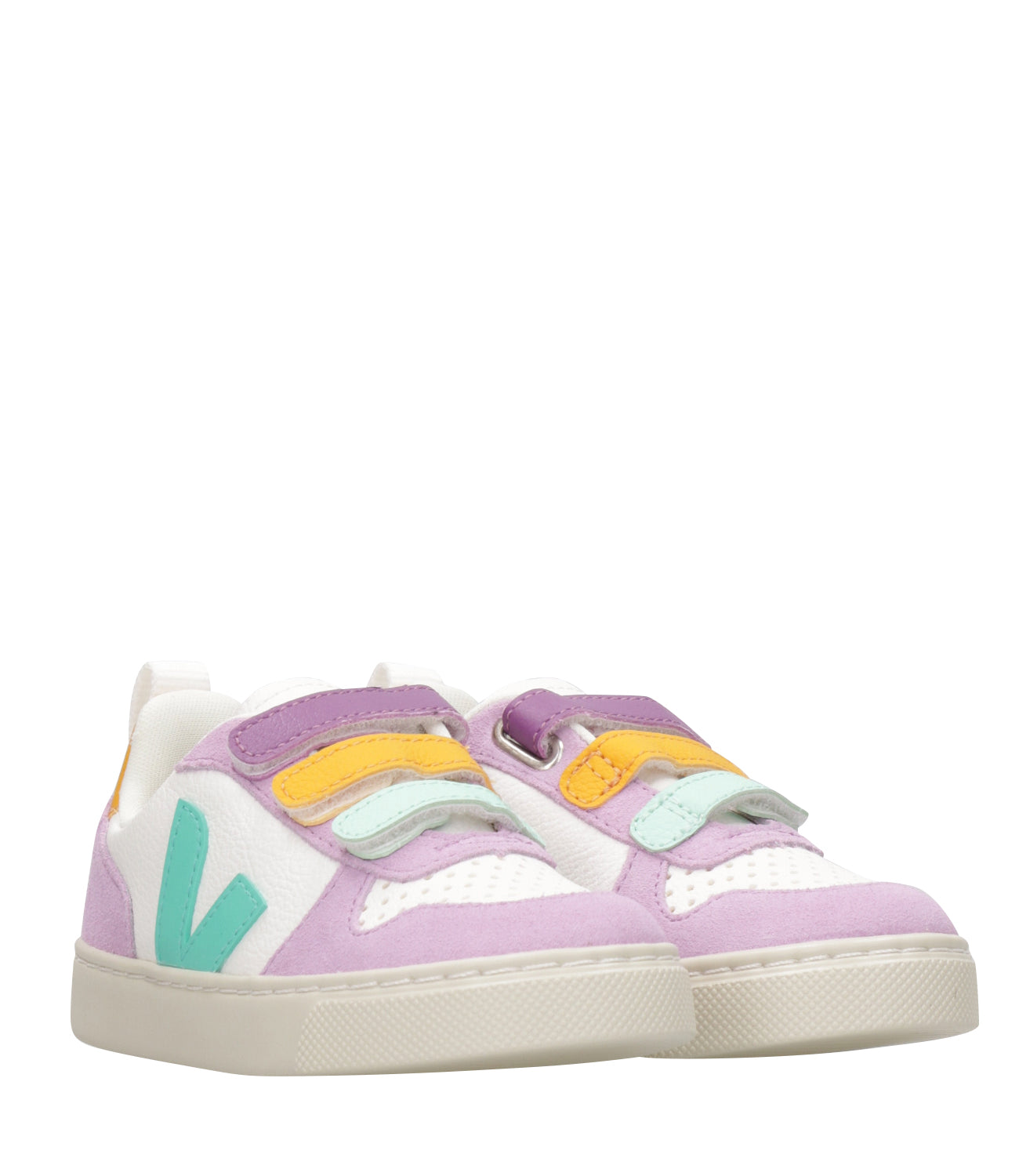Veja Kids | Sneakers Small V-10 Wisteria White and Green