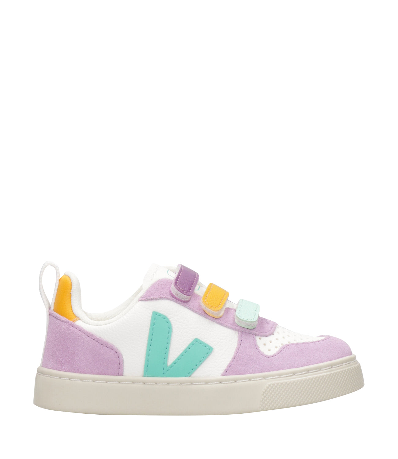 Veja Kids | Sneakers Small V-10 Wisteria White and Green