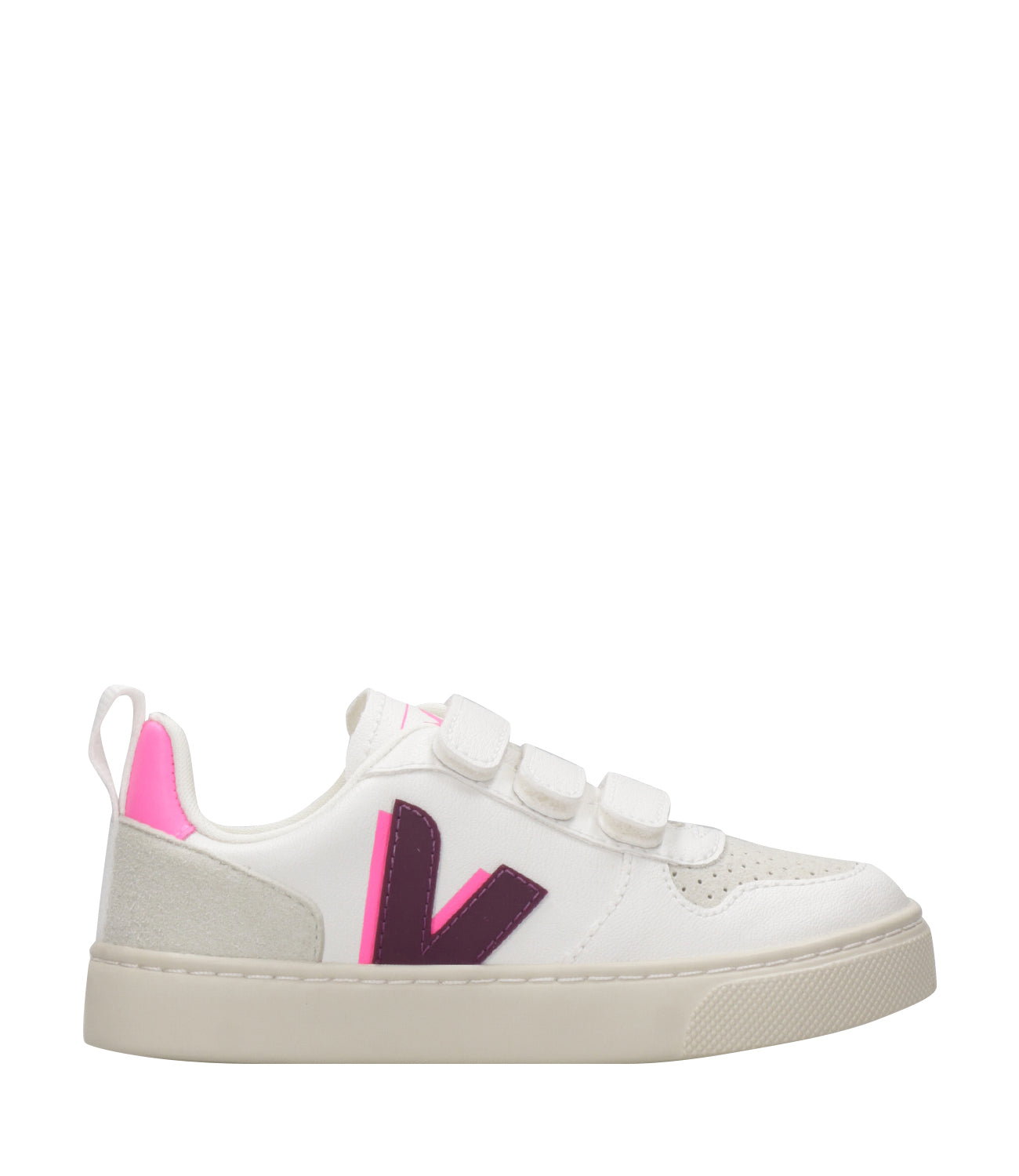 Veja Kids Veja Kids Sneakers Small V-10 White and Fuxia CY