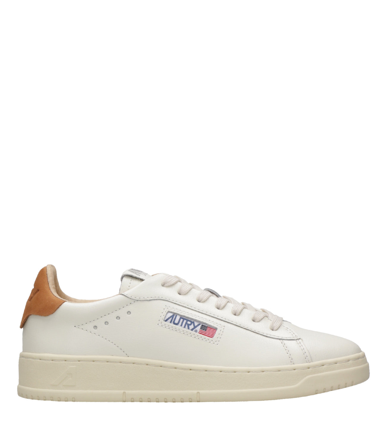 Autry | Sneakers Dallas Low Man Bianca e Caramello