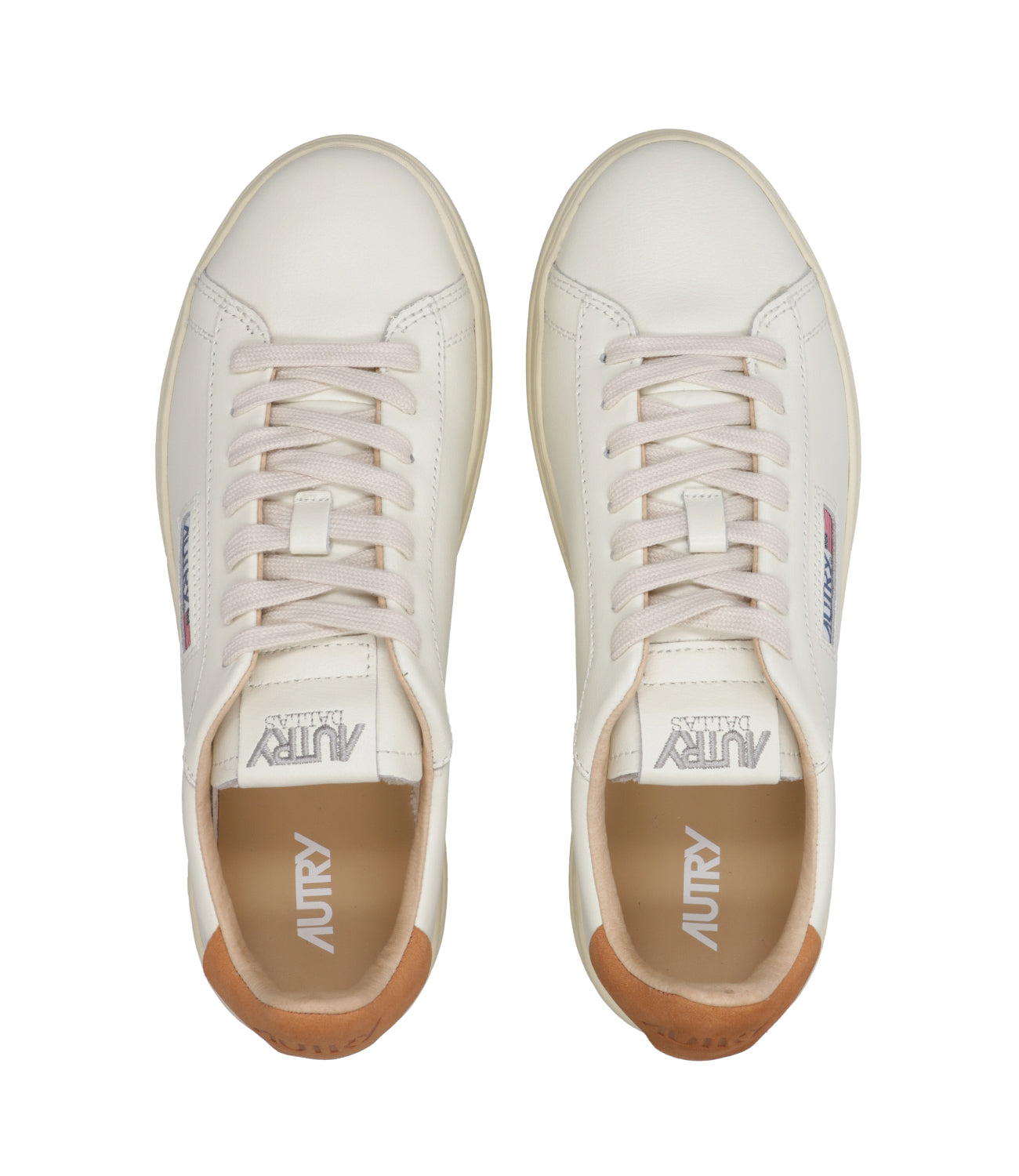 Autry | Sneakers Dallas Low Man Bianca e Caramello