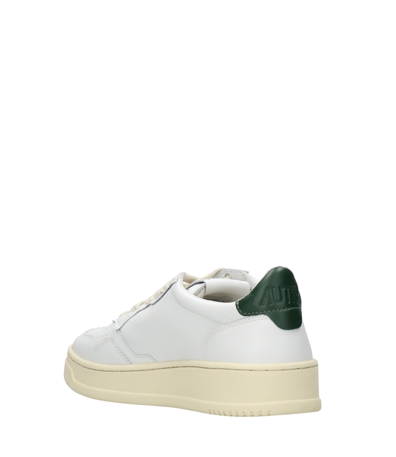 Autry | Sneakers Medalist Low Man Bianca e Verde Scuro