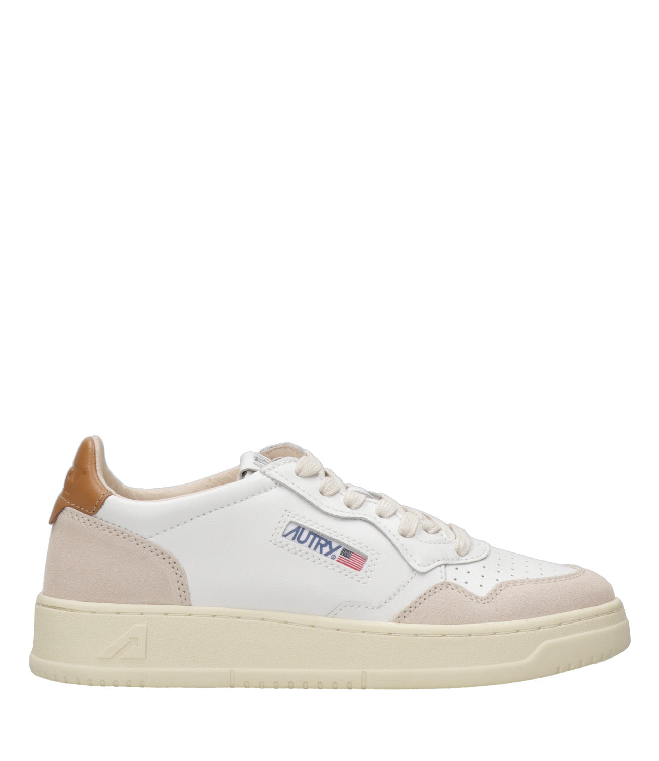 Autry | Sneakers Medalist Low Man Bianca e Caramello