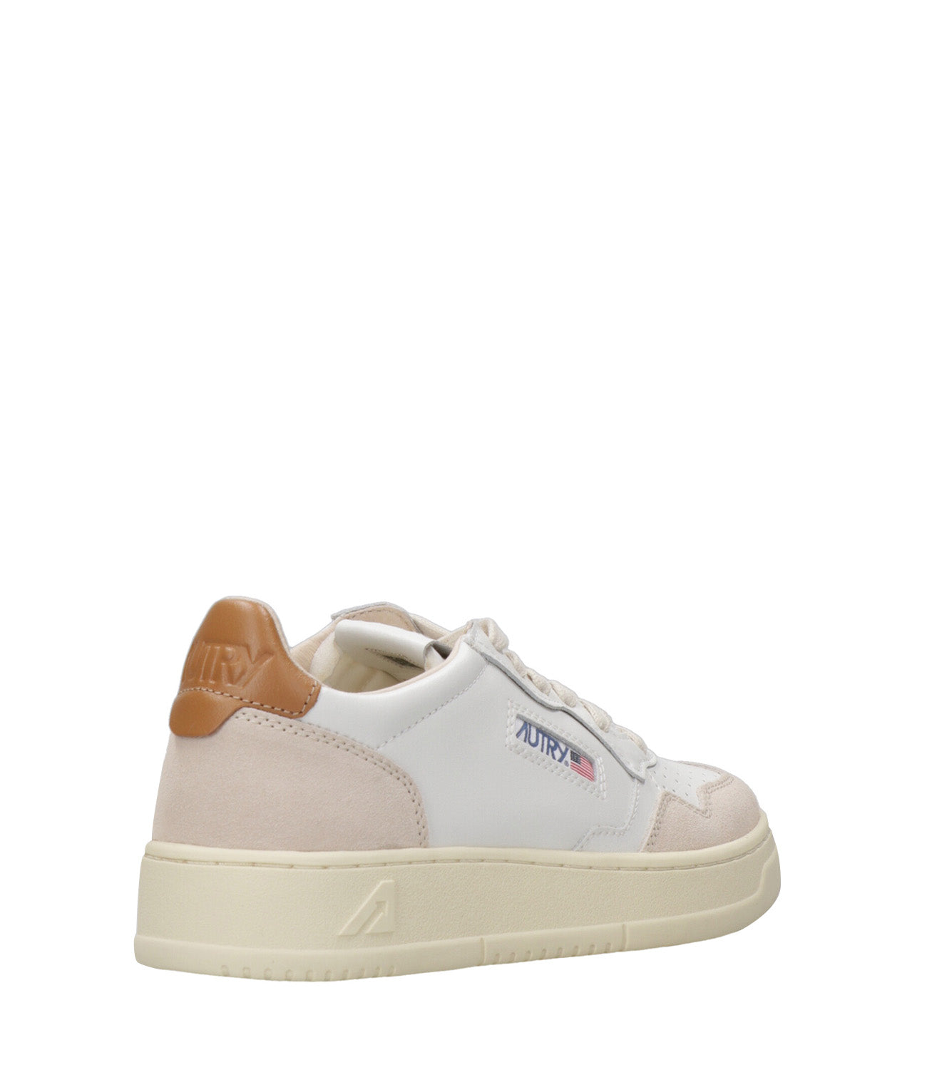 Autry | Sneakers Medalist Low Man Bianca e Caramello