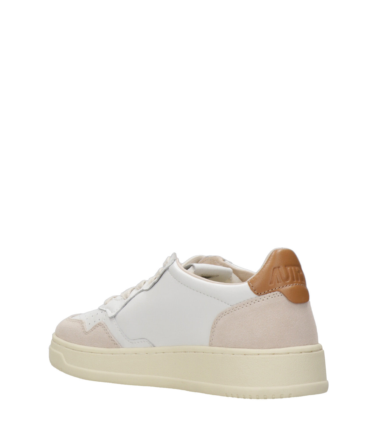 Autry | Sneakers Medalist Low Man Bianca e Caramello