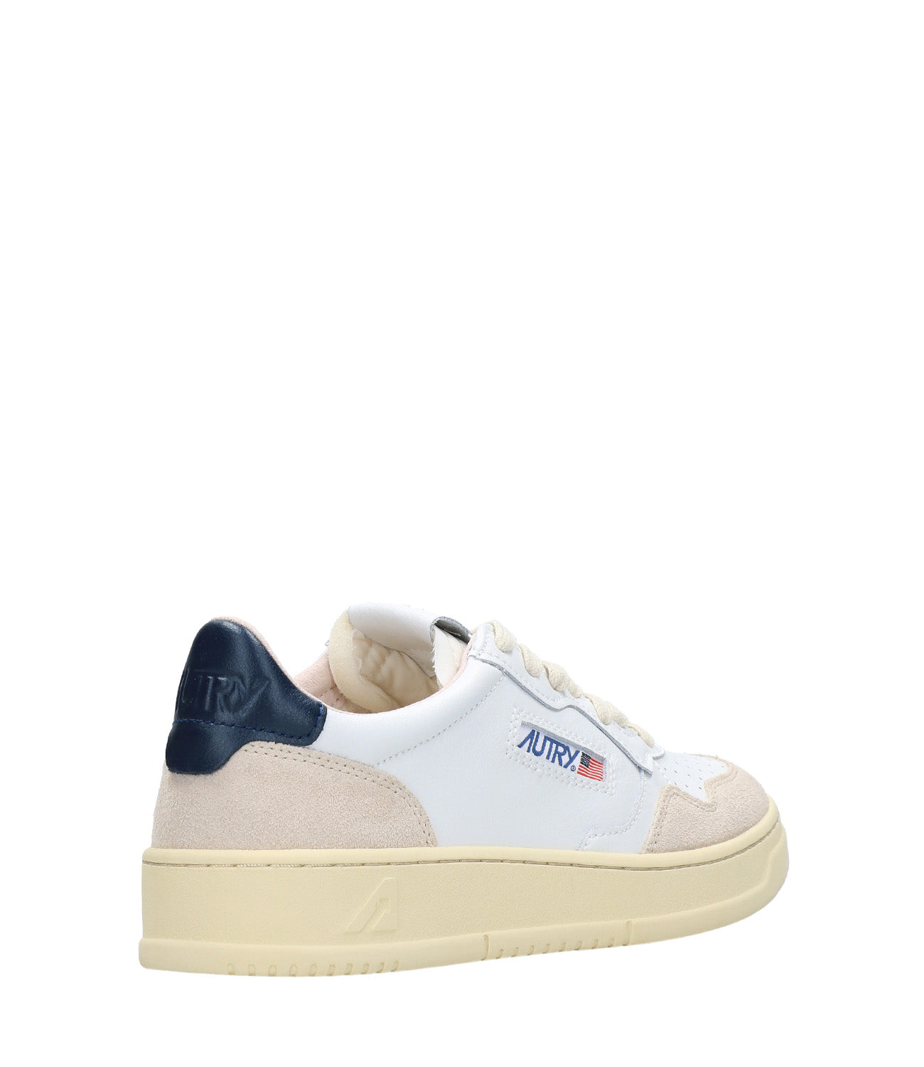 Autry | Medalist Low Man Sneakers White and Blue
