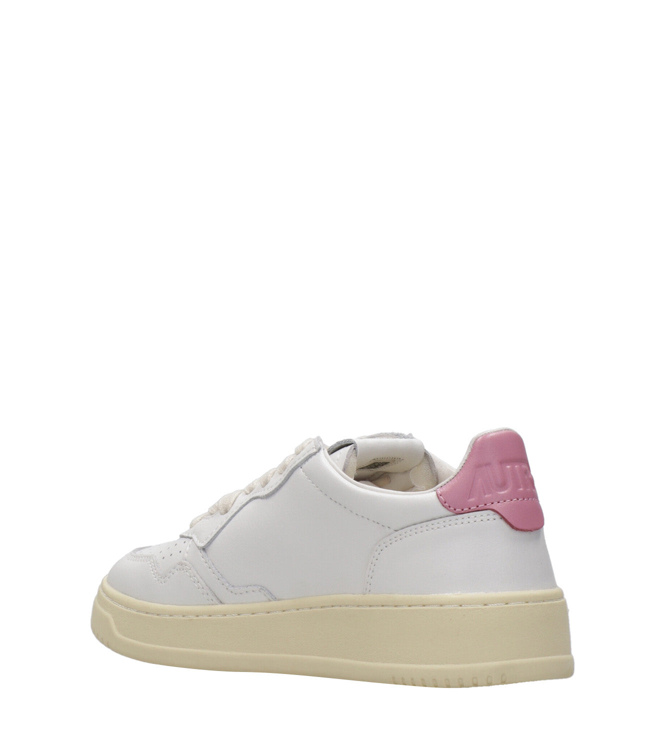 Autry | Medalist Low Woman White and Pink Sneakers