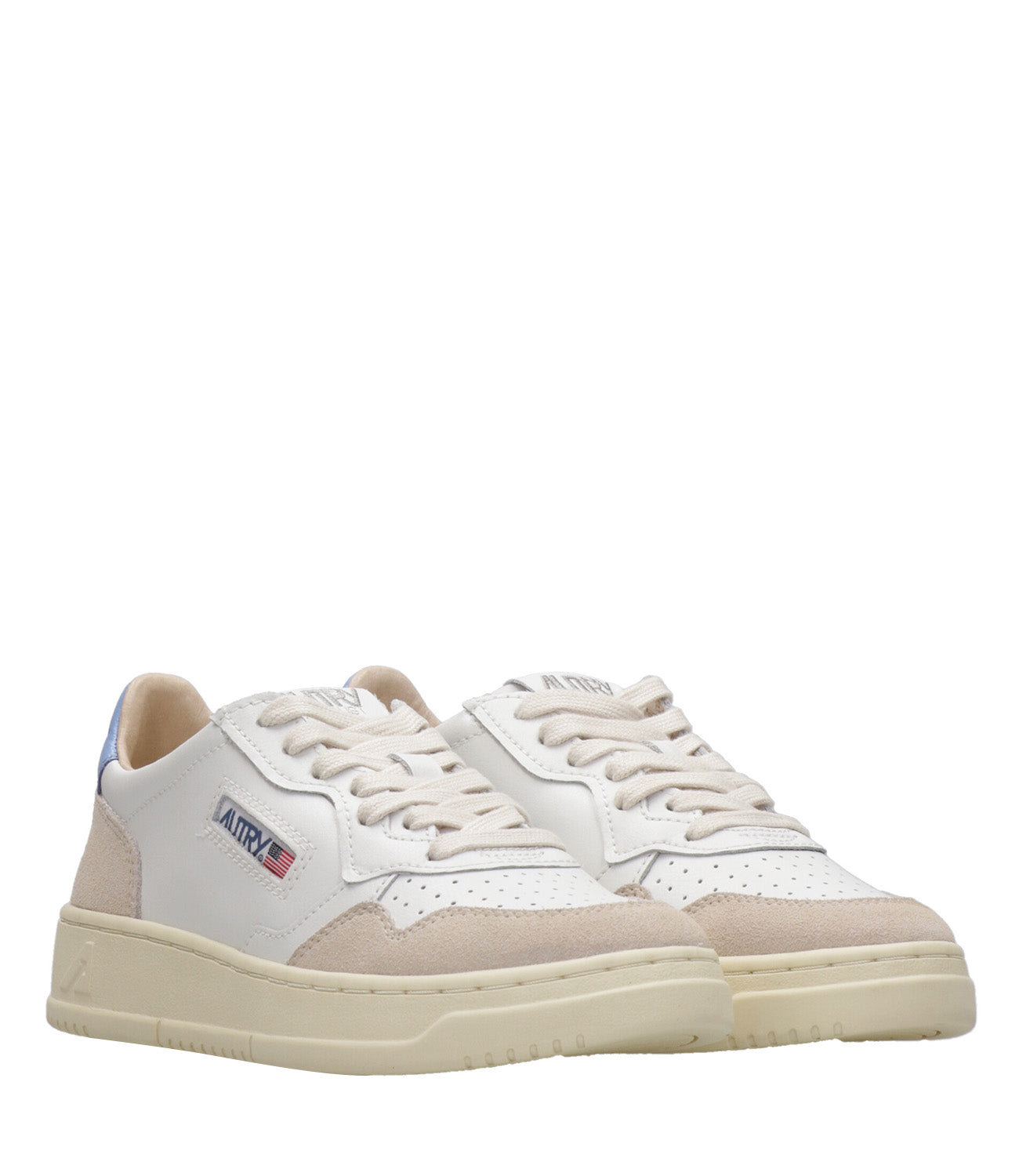 Autry | Medalist Low Woman Sneakers White and Blue
