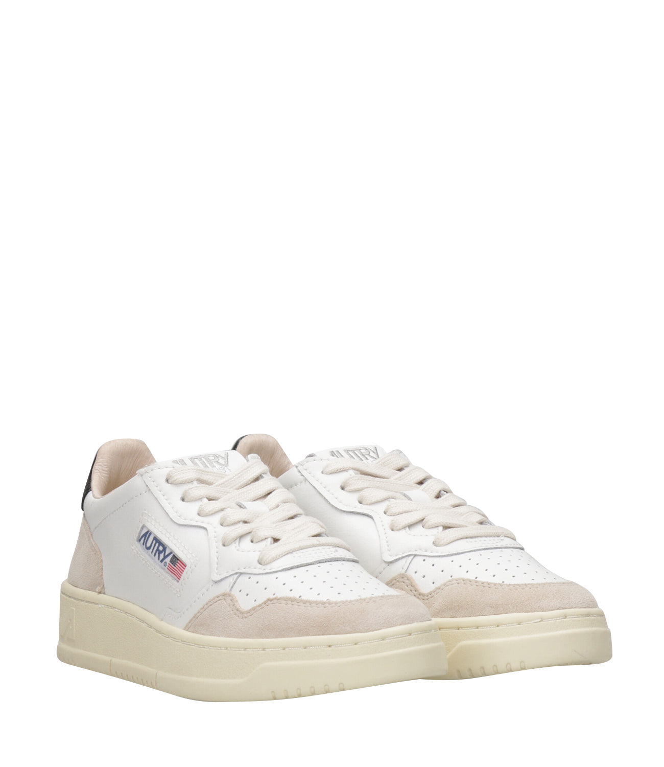 Autry | Medalist Low Woman White and Black Sneakers