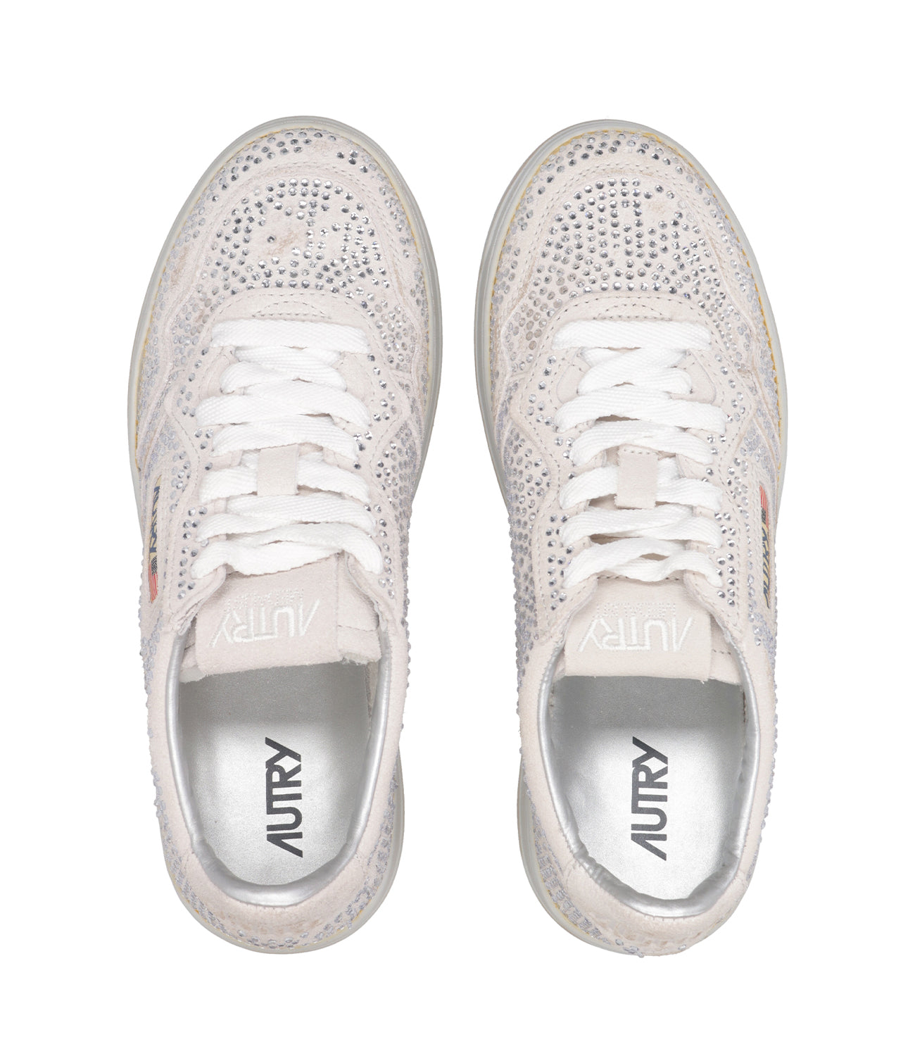 Autry | Sneakers Medalist Low Crystal Argento