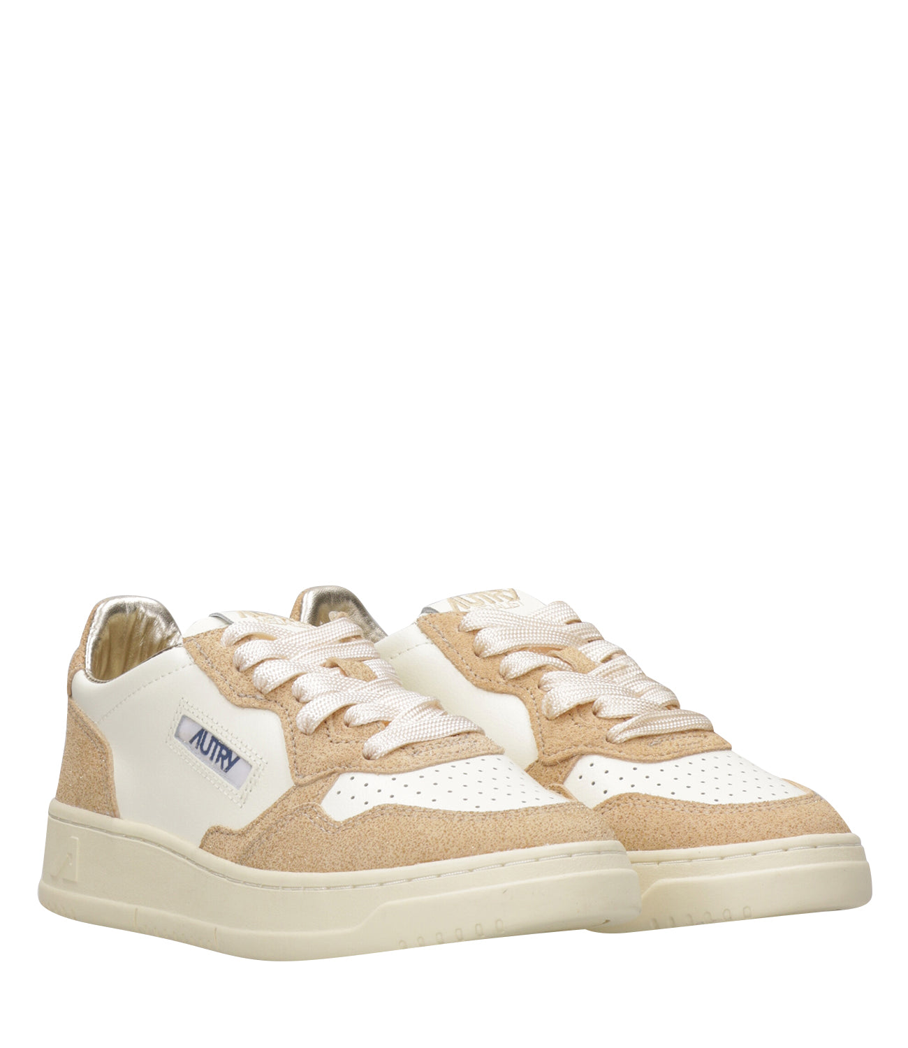 Autry | Sneakers Medalist Low Woman Bianco e Sabbia