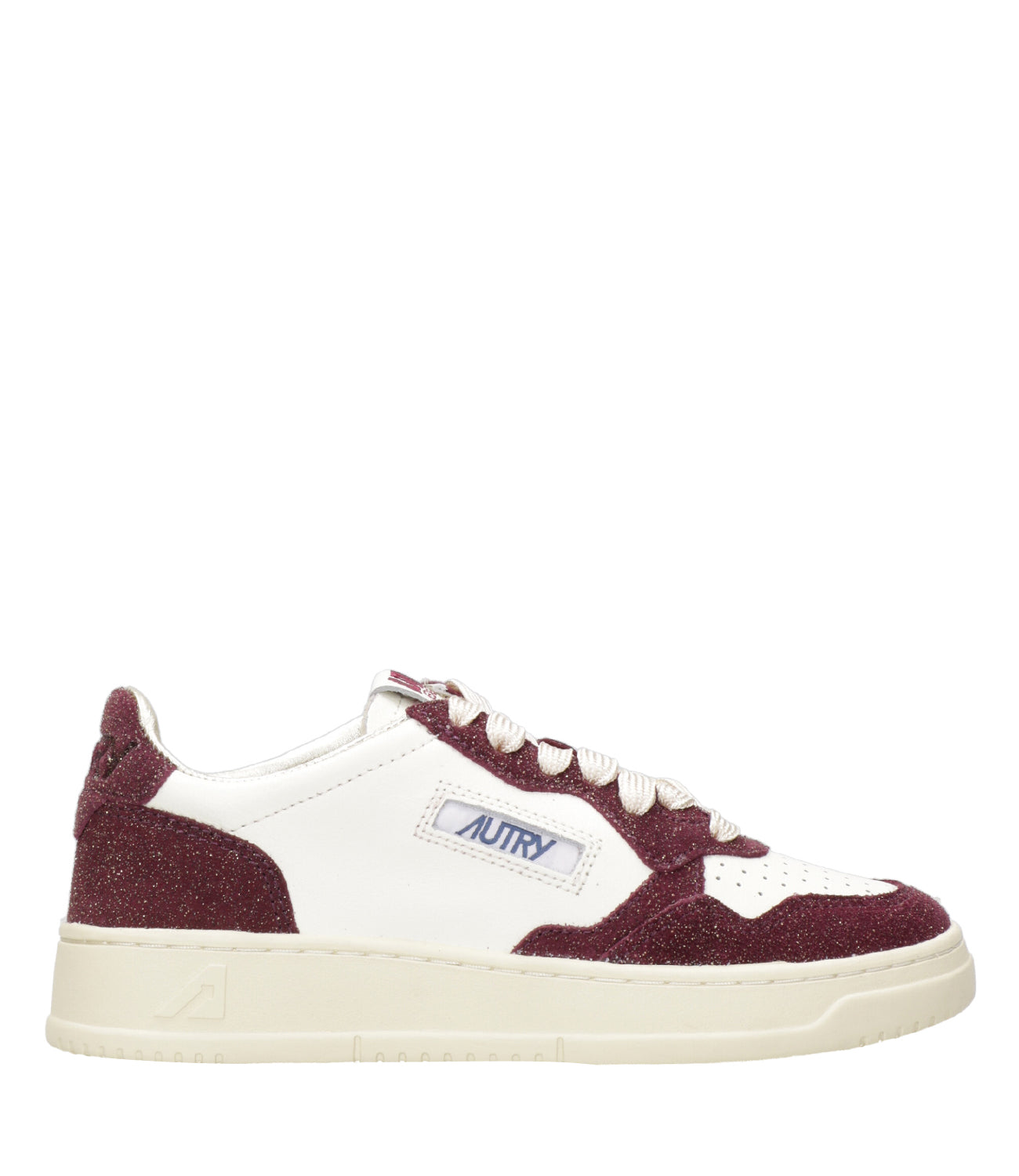 Autry | Sneakers Medalist Low Woman Bianco e Bordeaux