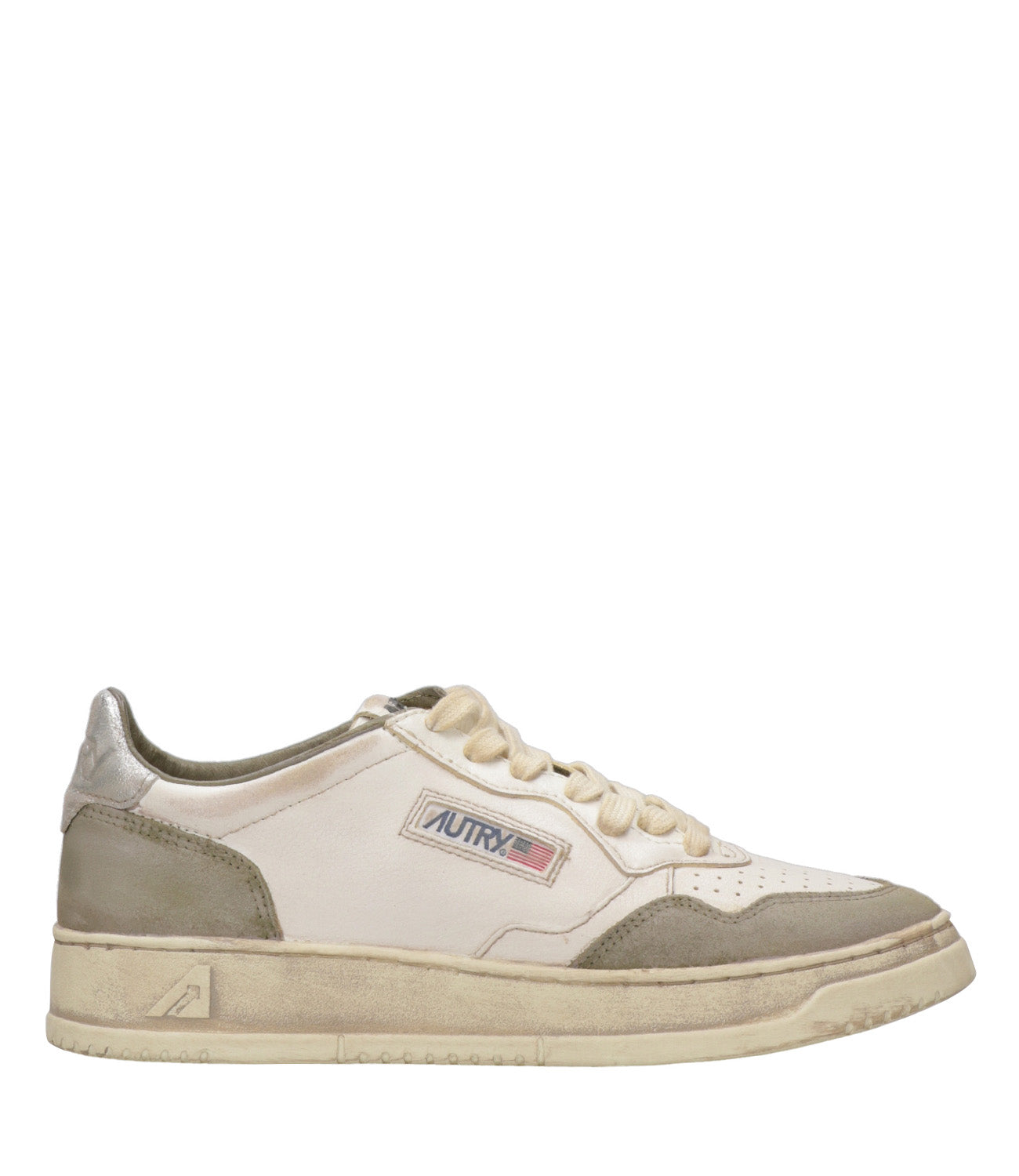 Autry | Sneakers Sup Vint Low Man Bianco e Muschio