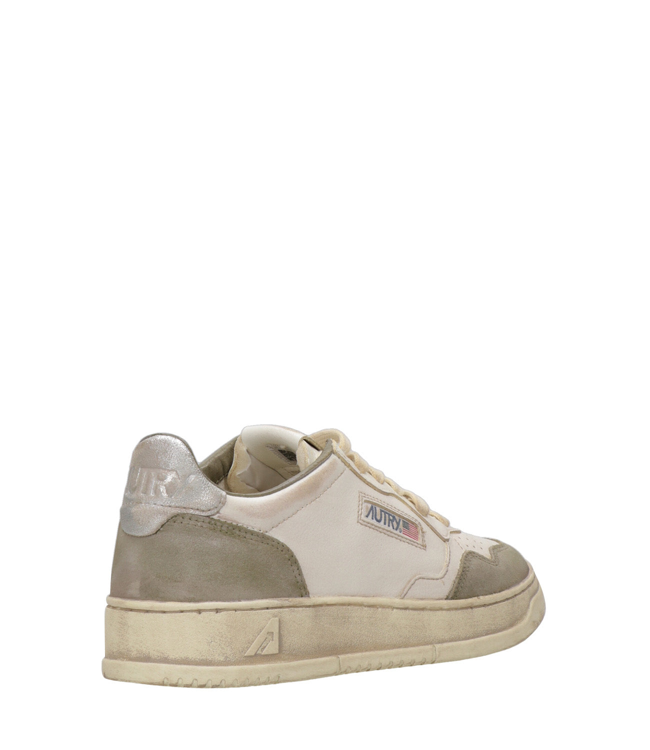 Autry | Sneakers Sup Vint Low Man Bianco e Muschio