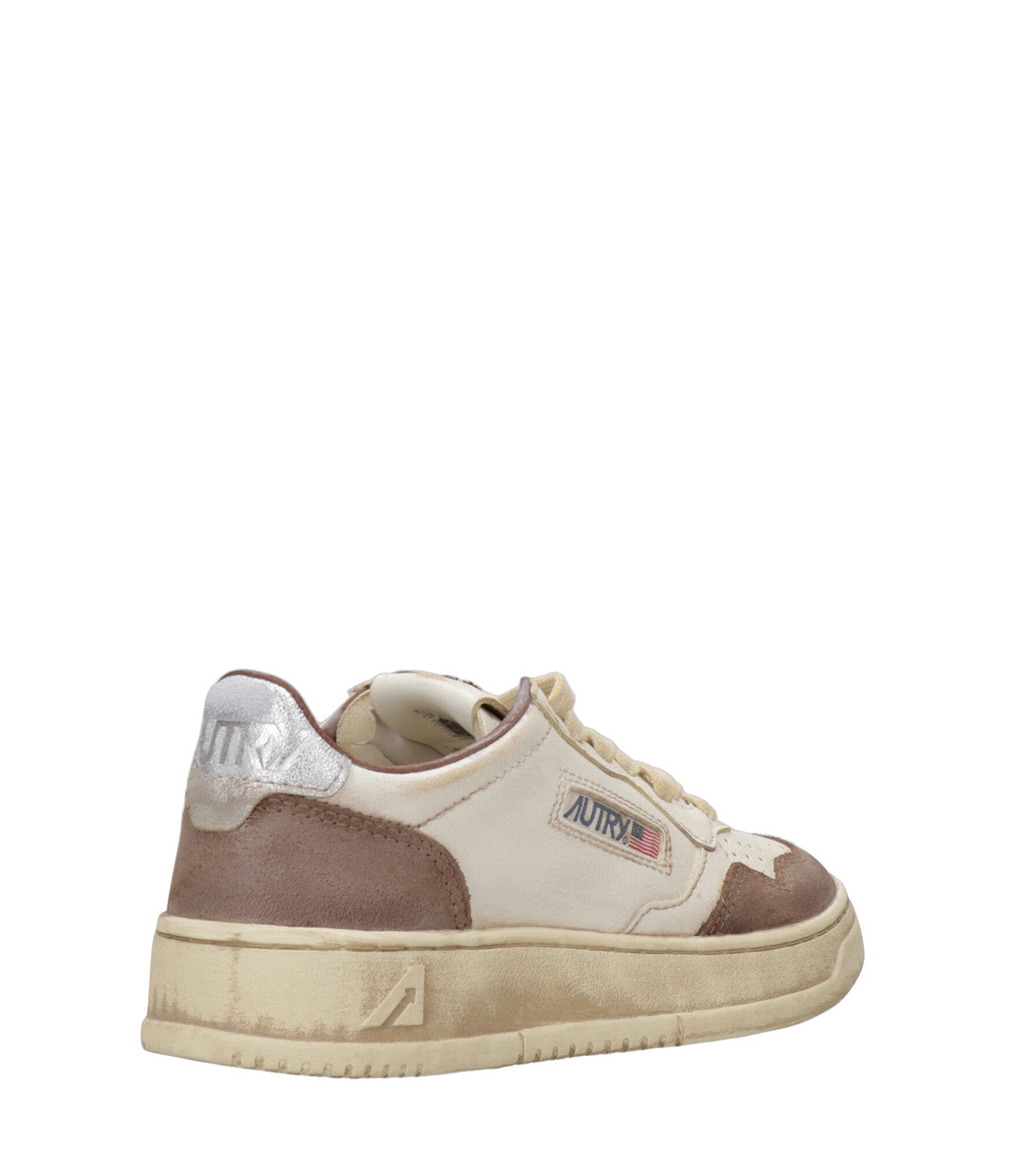 Autry | Sneakers Sup Vint Low Woman Bianco e Fango