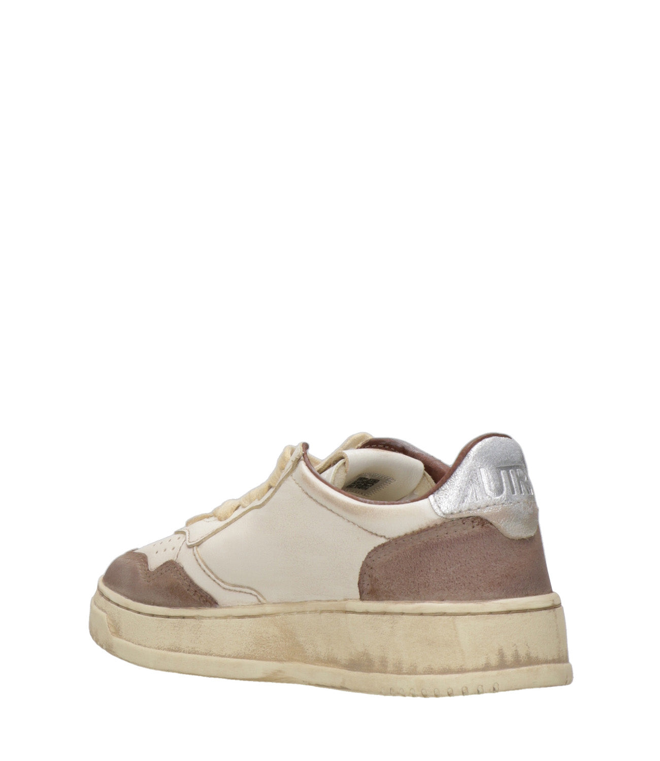 Autry | Sneakers Sup Vint Low Woman Bianco e Fango